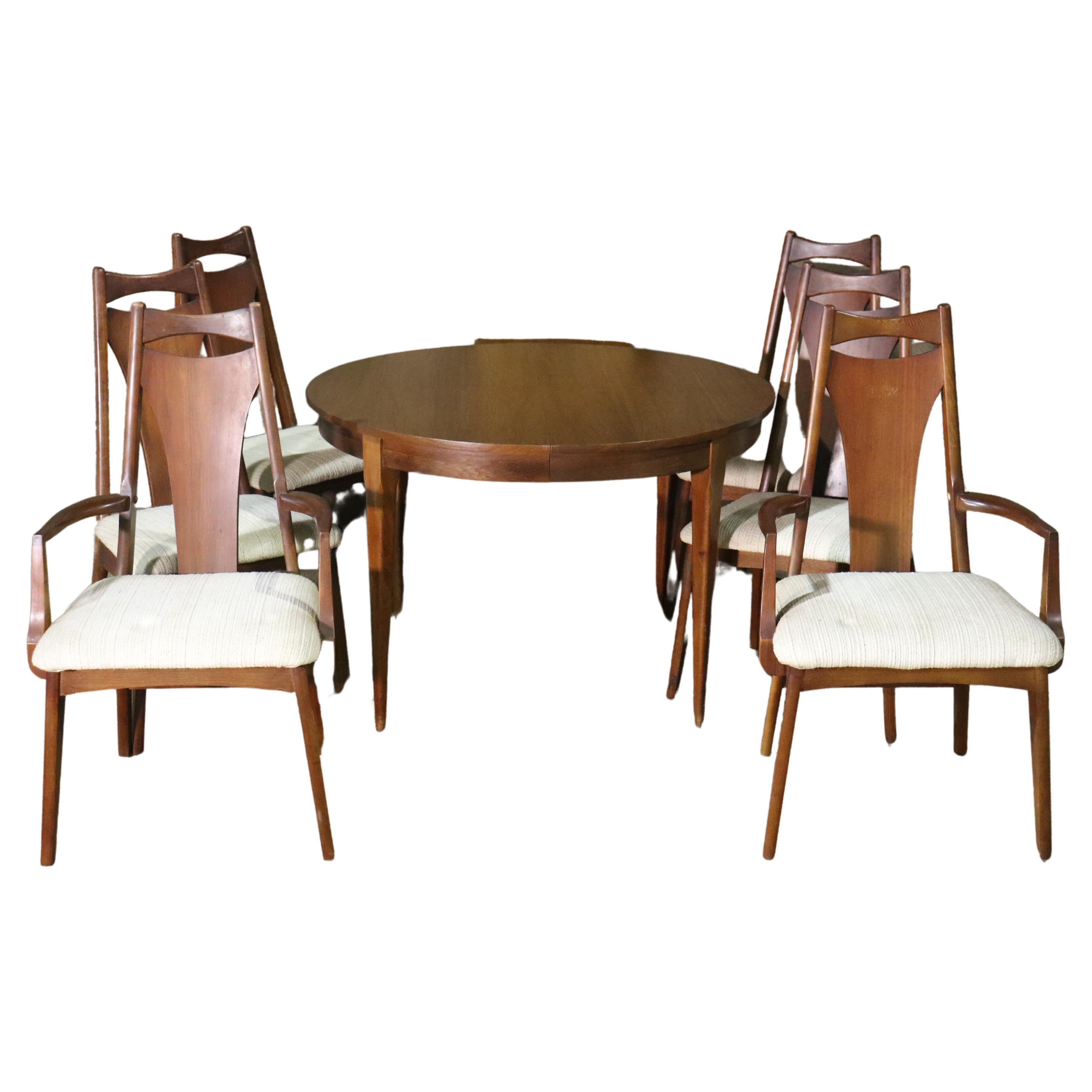 Seven Piece Dining Set by Young Manufacturing For Sale
