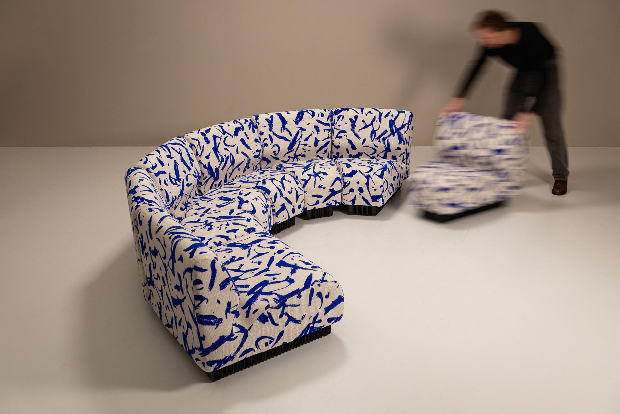 Central American Seven-Piece Modular Sofa by Don Chadwick for Herman Miller in Dedar Fabric For Sale