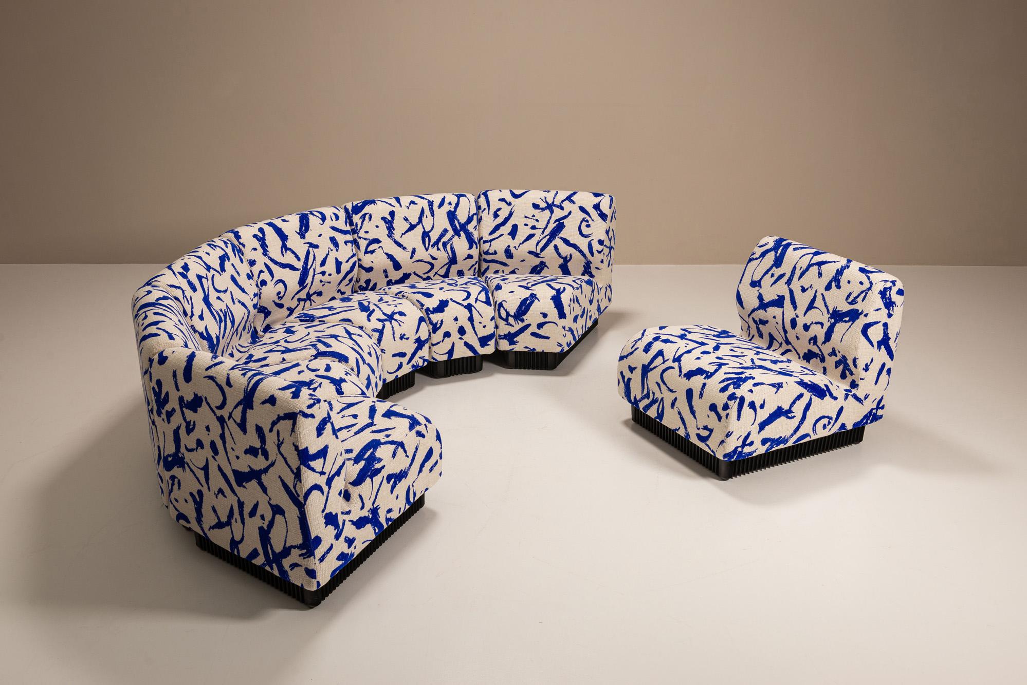 Seven-Piece Modular Sofa by Don Chadwick for Herman Miller in Dedar Fabric In Excellent Condition For Sale In Hellouw, NL