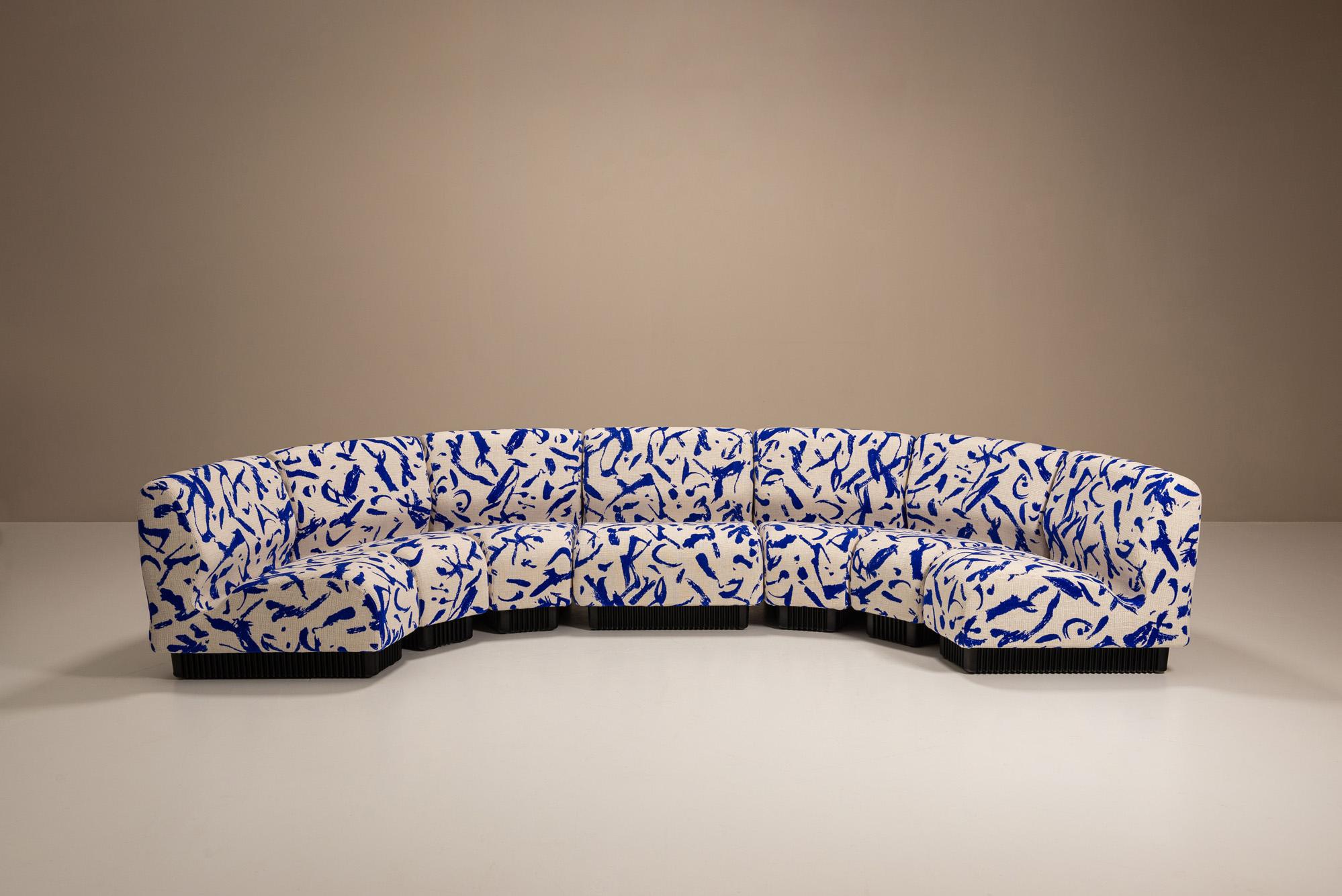 Late 20th Century Seven-Piece Modular Sofa by Don Chadwick for Herman Miller in Dedar Fabric For Sale