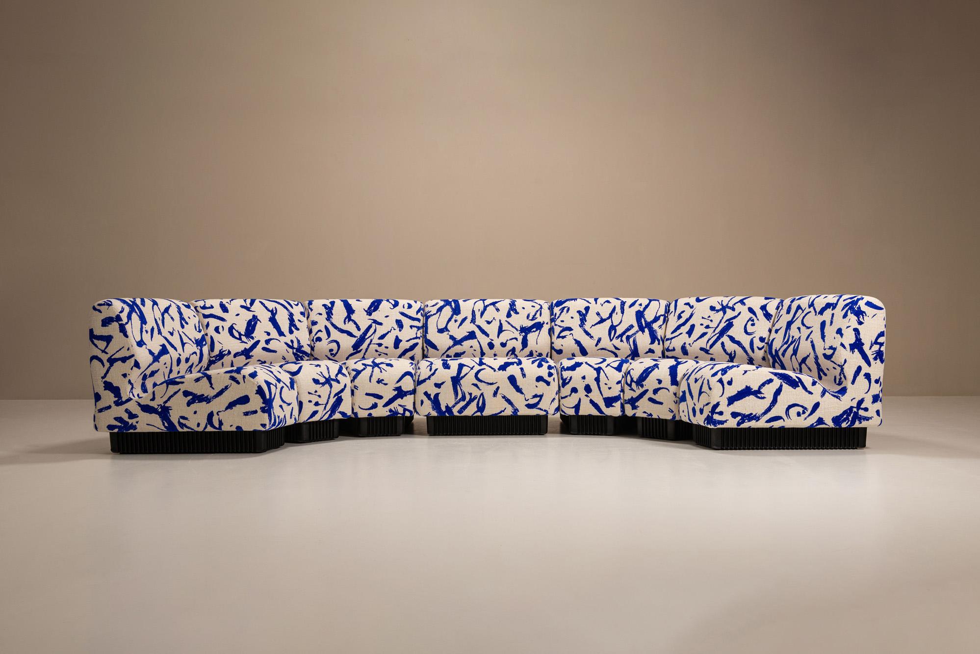 Seven-Piece Modular Sofa by Don Chadwick for Herman Miller in Dedar Fabric For Sale 1