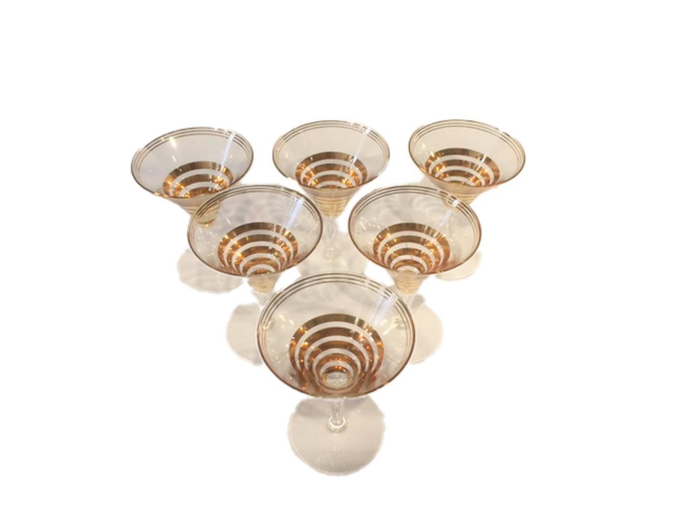 martini shaker set with glasses