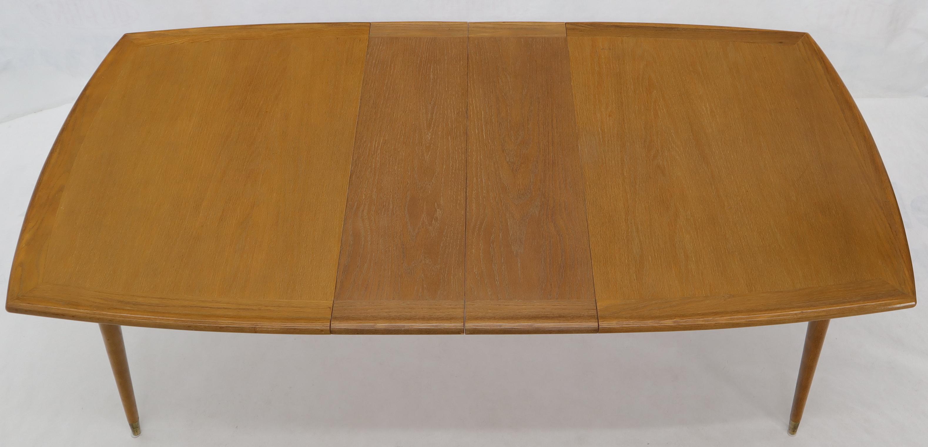 Seven Piece Cerused Oak Dining Room, attributed Paul Laszlo, 2 Extension Boards For Sale 10