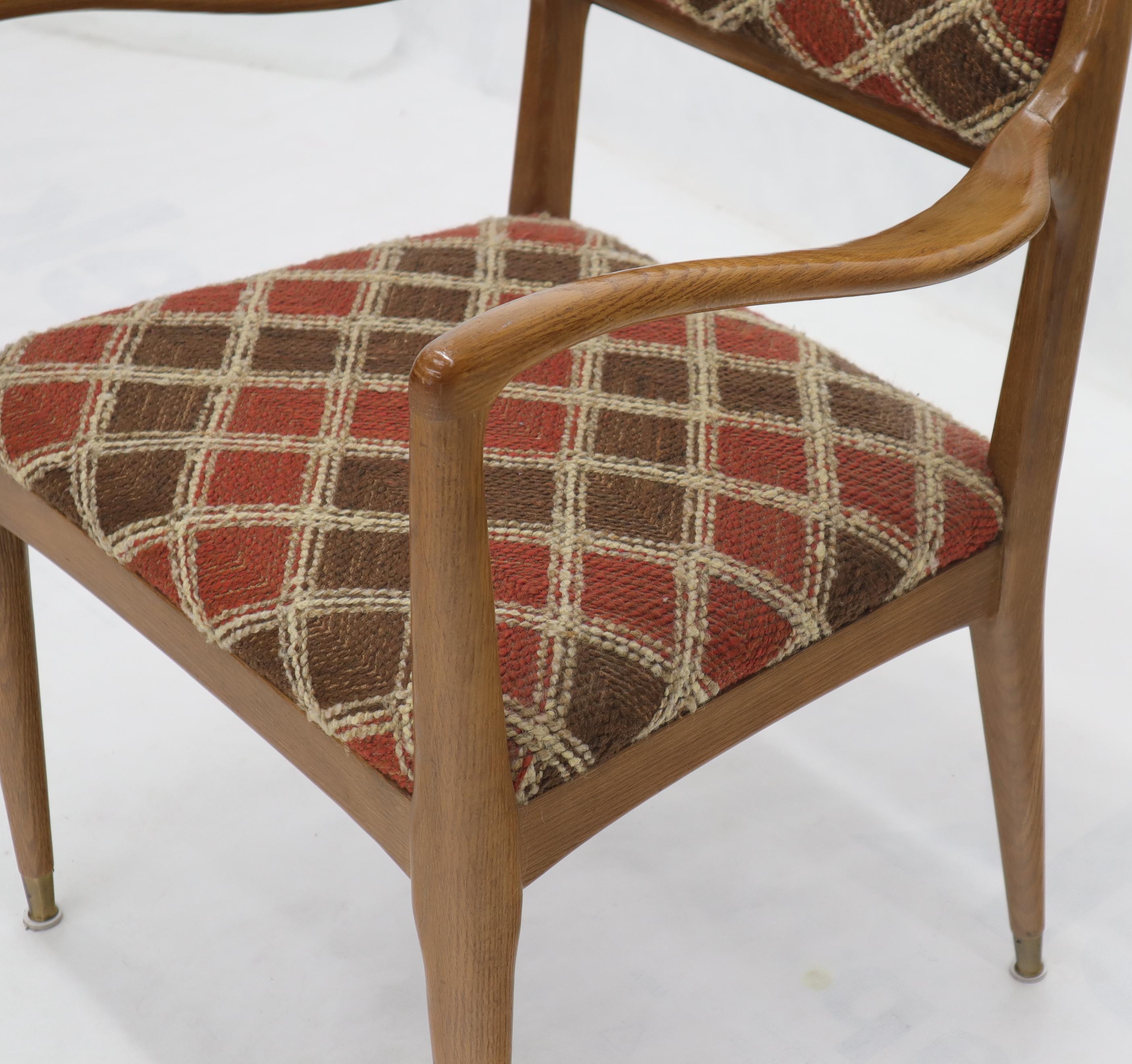 Mid-Century Modern Sept pièces de salle à manger en chêne cérusé, attribuées à Paul Laszlo, 2 planches à rallonge en vente
