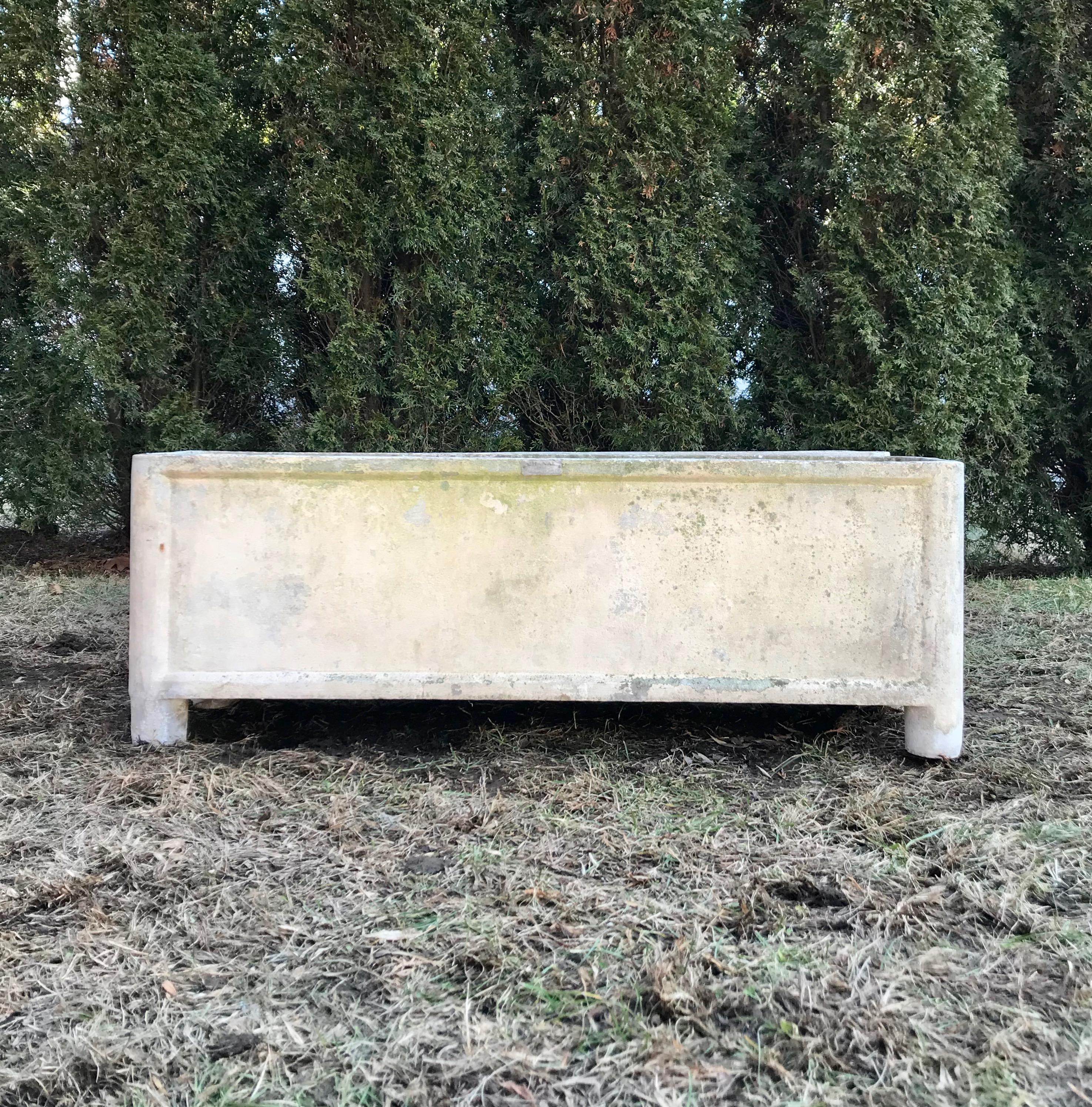 Rectangular Midcentury French Rectangular Planters, Signed Chanal 2