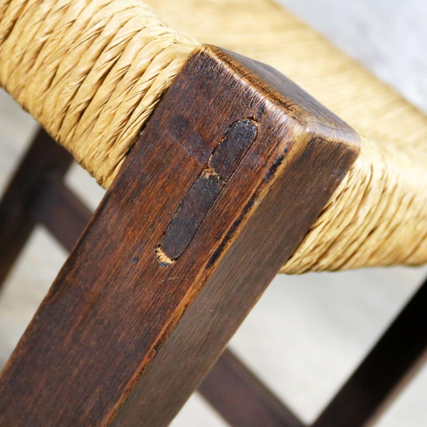 Seven Revival Style Dining Chairs Rush Seats Artes De Mexico Internacionales 5