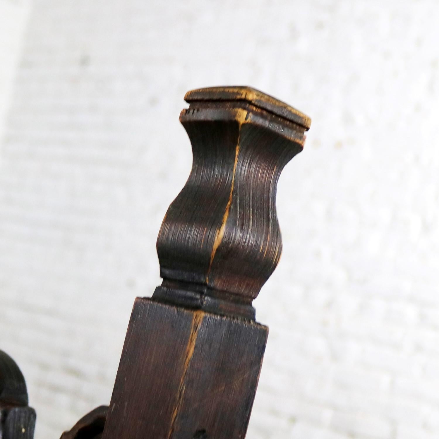 Seven Revival Style Dining Chairs Rush Seats Artes De Mexico Internacionales 6
