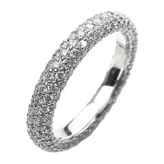 Seven-Row Pavé Diamond Ring