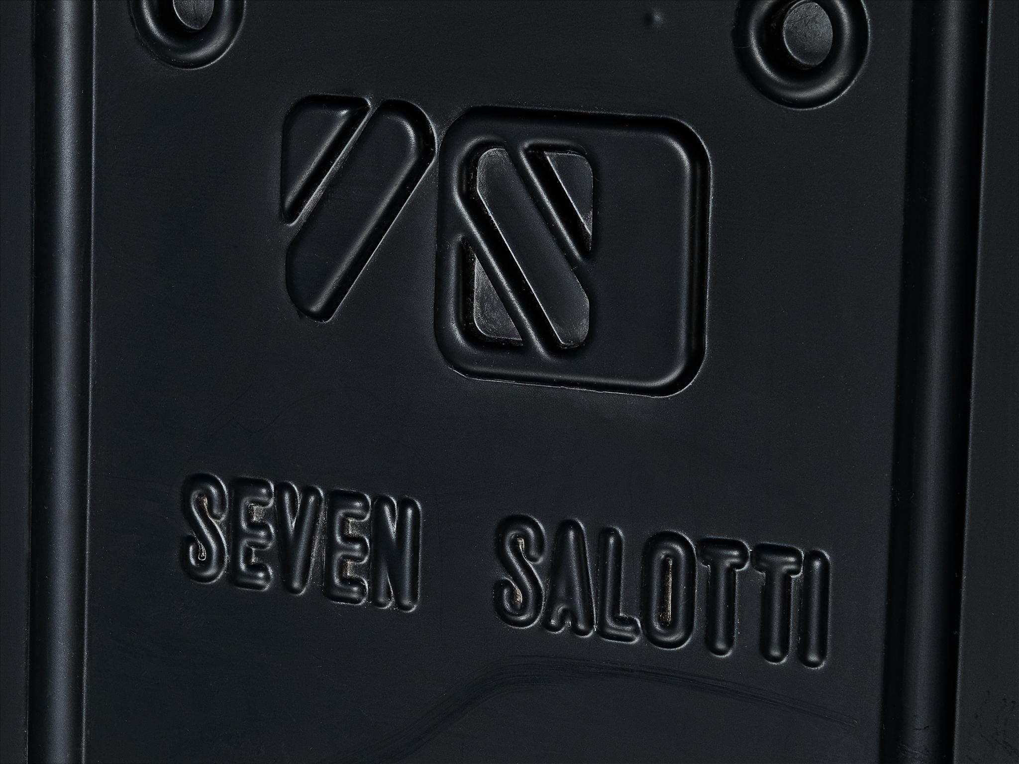 Sofá modular Seven Salotti de piel color coñac Cuero en venta