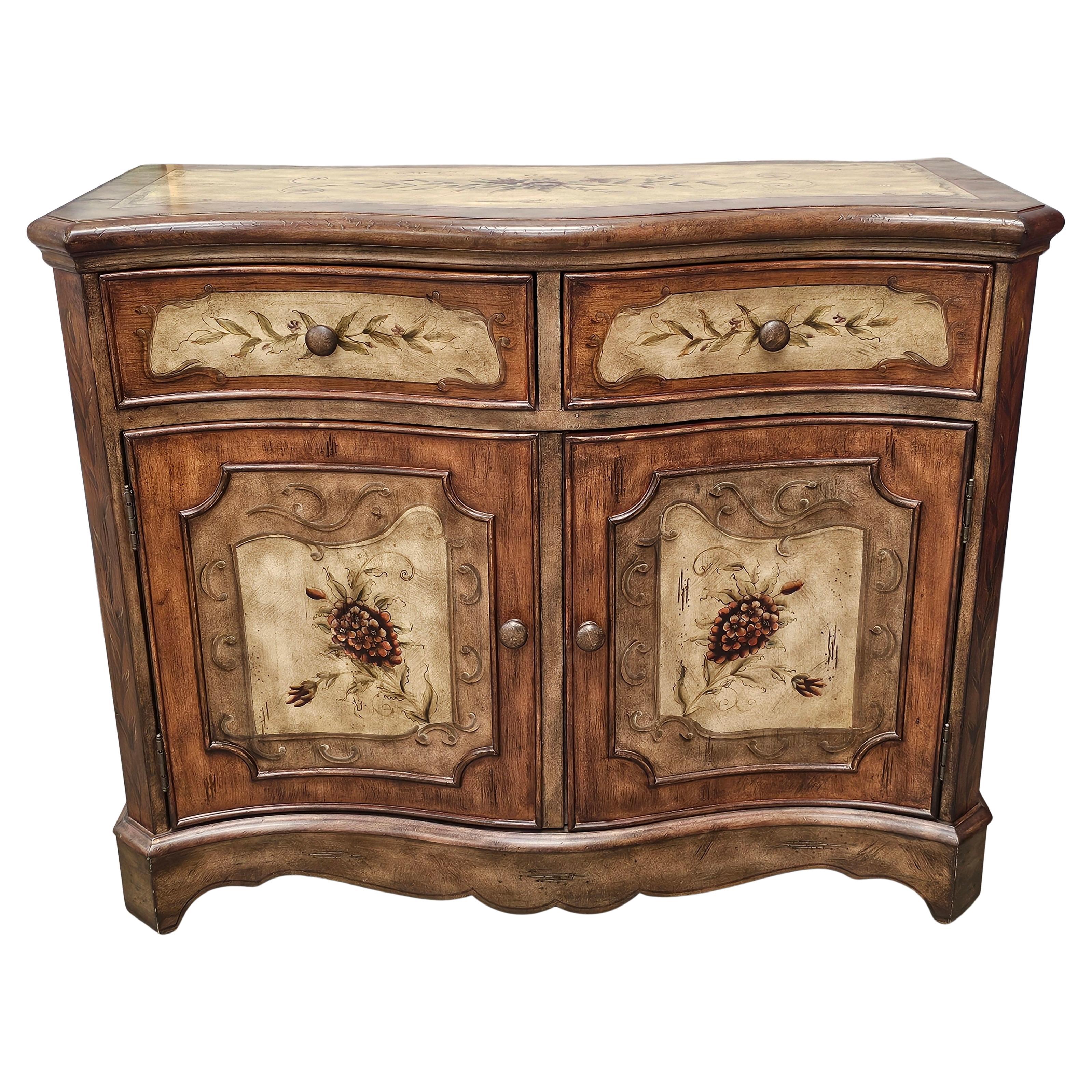 Seven Seas by Hooker Furniture Armadio a cassettoni con decorazioni floreali in legno di frutta in vendita
