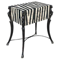 Seven Seas by Hooker Furniture Zebra-Patterned Inlaid Cabinet / End Table