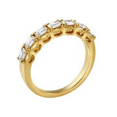 Seven-Stone Antique Cushion Cut Diamond Band