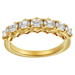 Seven-Stone Antique Cushion Cut Diamond Band