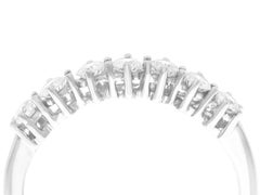 Seven-Stone Diamond and White Gold Engagement Ring