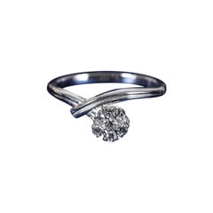 Seven Stone Moissanite Ring 925 Sterling Silver Engagement Ring Gift For Women .