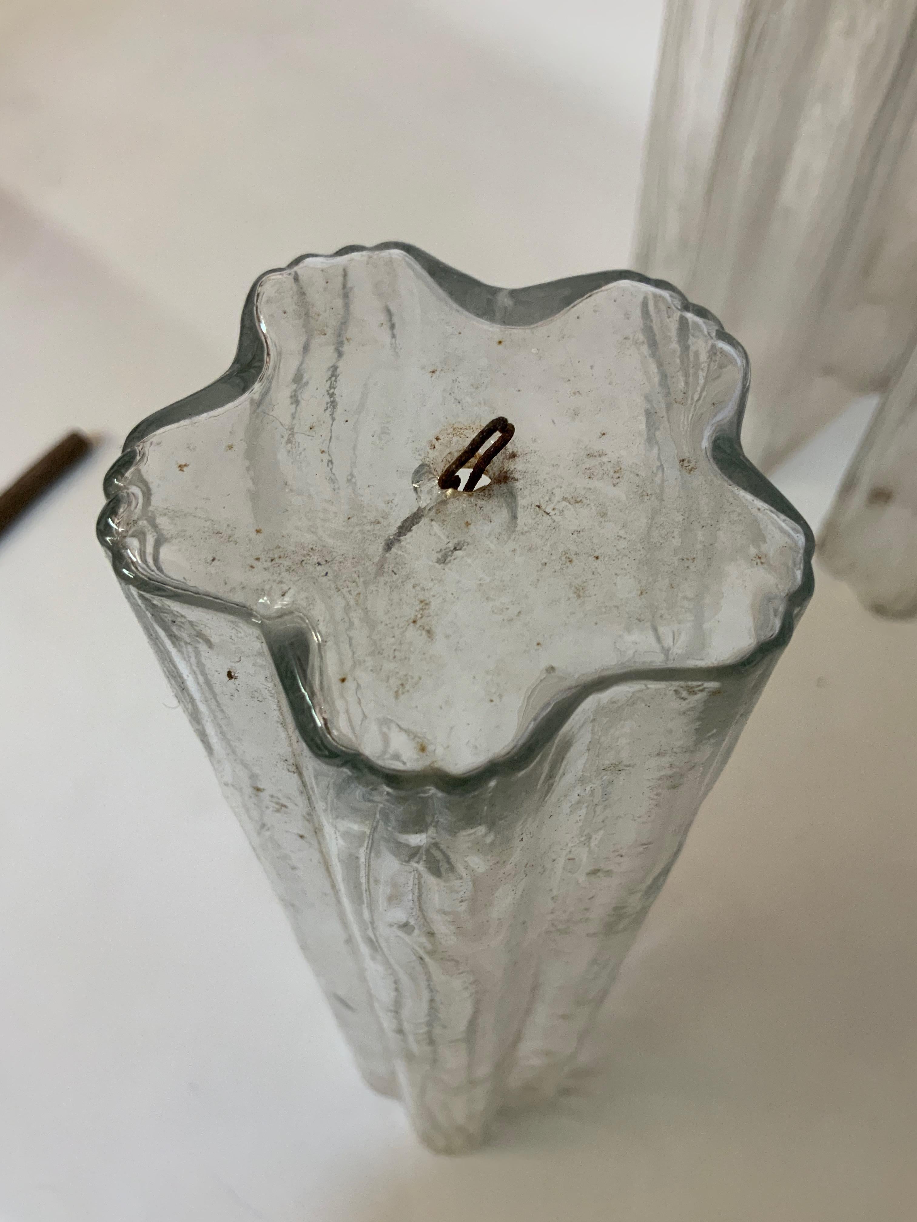 Seven Venini Tronchi Five Point Glass Shades im Zustand „Gut“ im Angebot in Garnerville, NY
