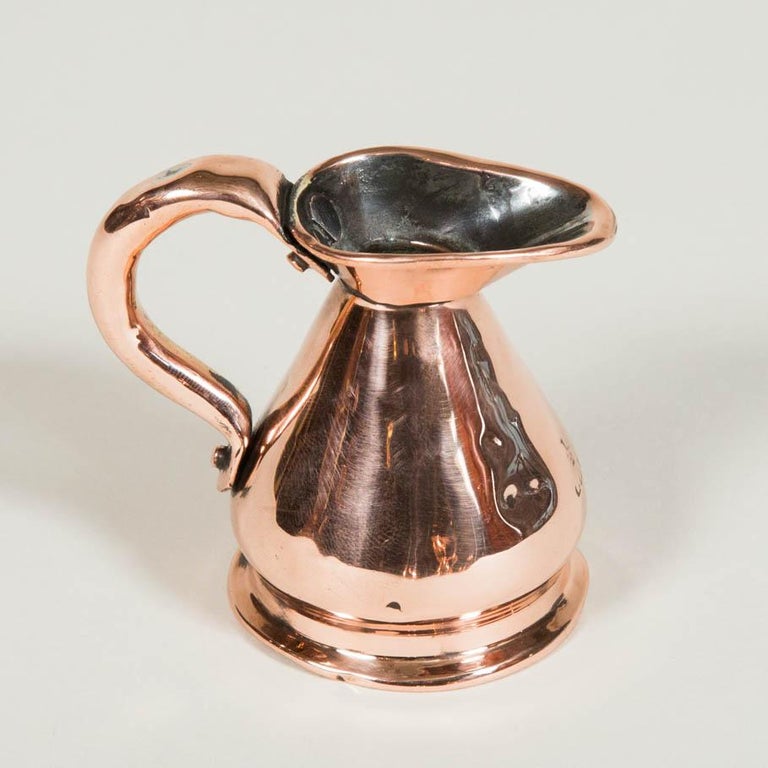 Seven Victorian Copper Standard Measuring Jugs For Sale at 1stdibs