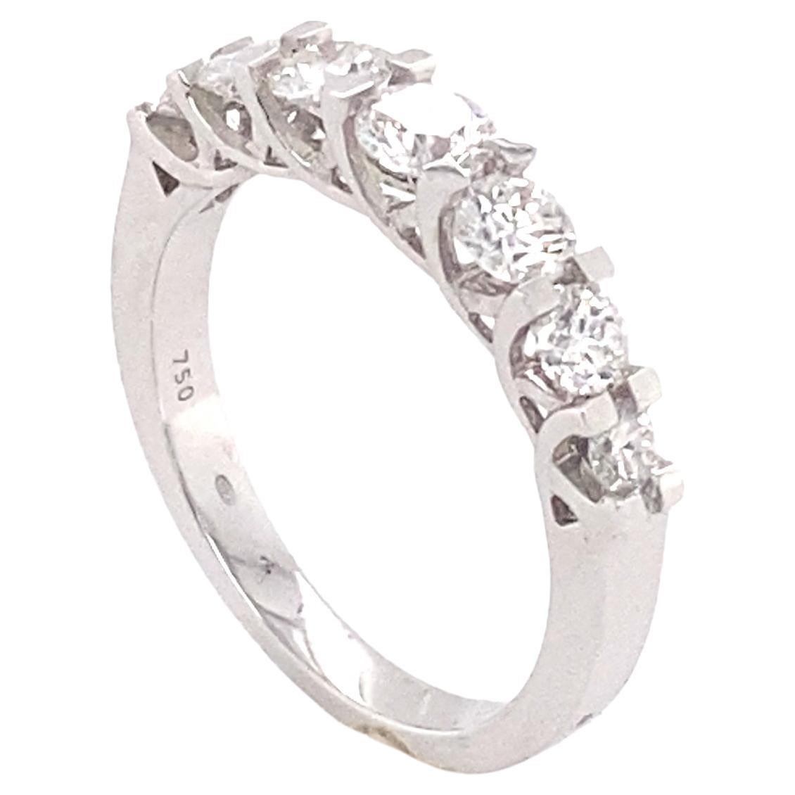 Seven White Diamonds Engagement Ring