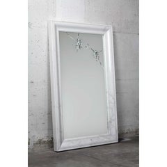 Seven Years Rectangular Wall Mirror with Marble Frame by Barberini & Gunnell