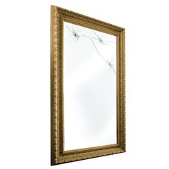 Seven Years Wall Mirror with Gold-Plated Wooden Frame by Barberini & Gunnell