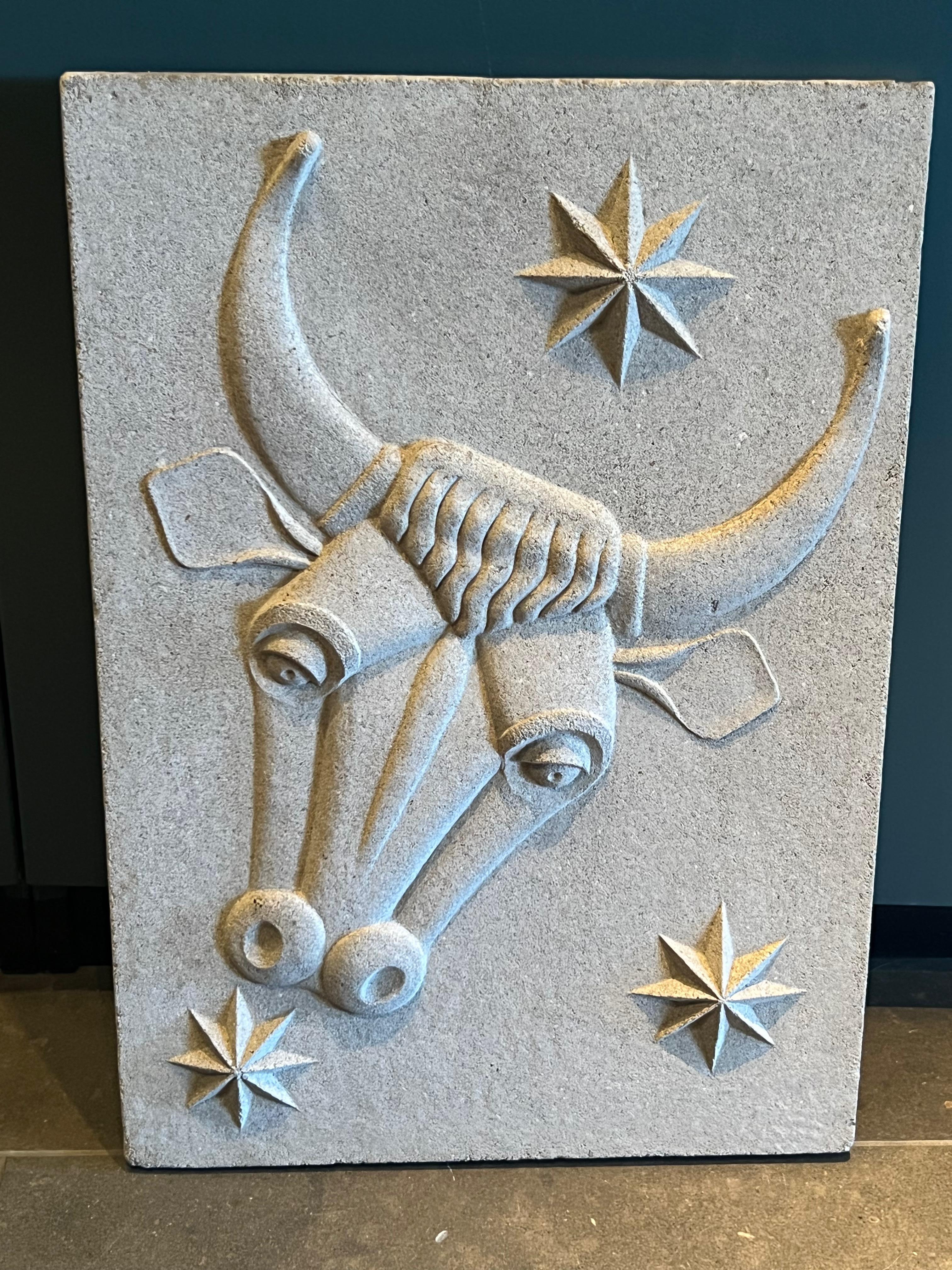 Seven Zodiac Relief Signs, Artificial Stone, C. 1940 at 1stDibs