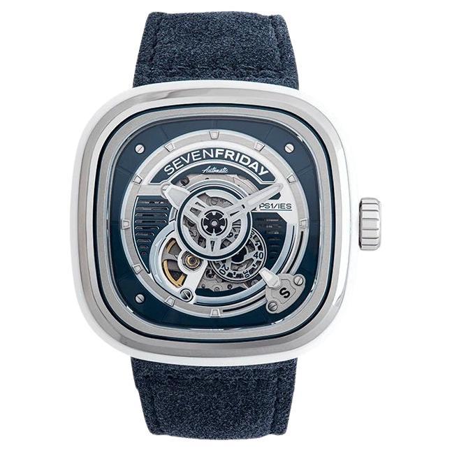 Sevenfriday Montre automatique à bracelet en cuir pour hommes PS1/03