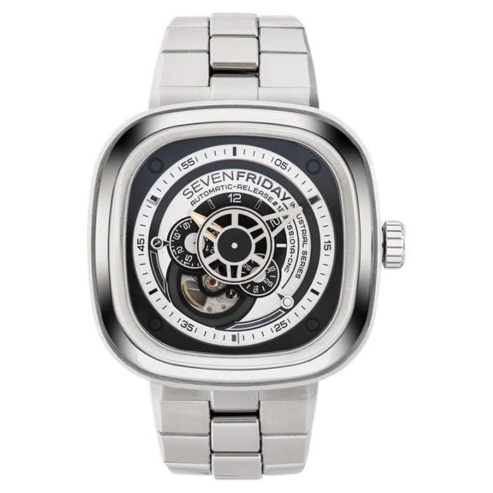 Sevenfriday P-Series Automatic Black Dial Men's Watch P1B/01M