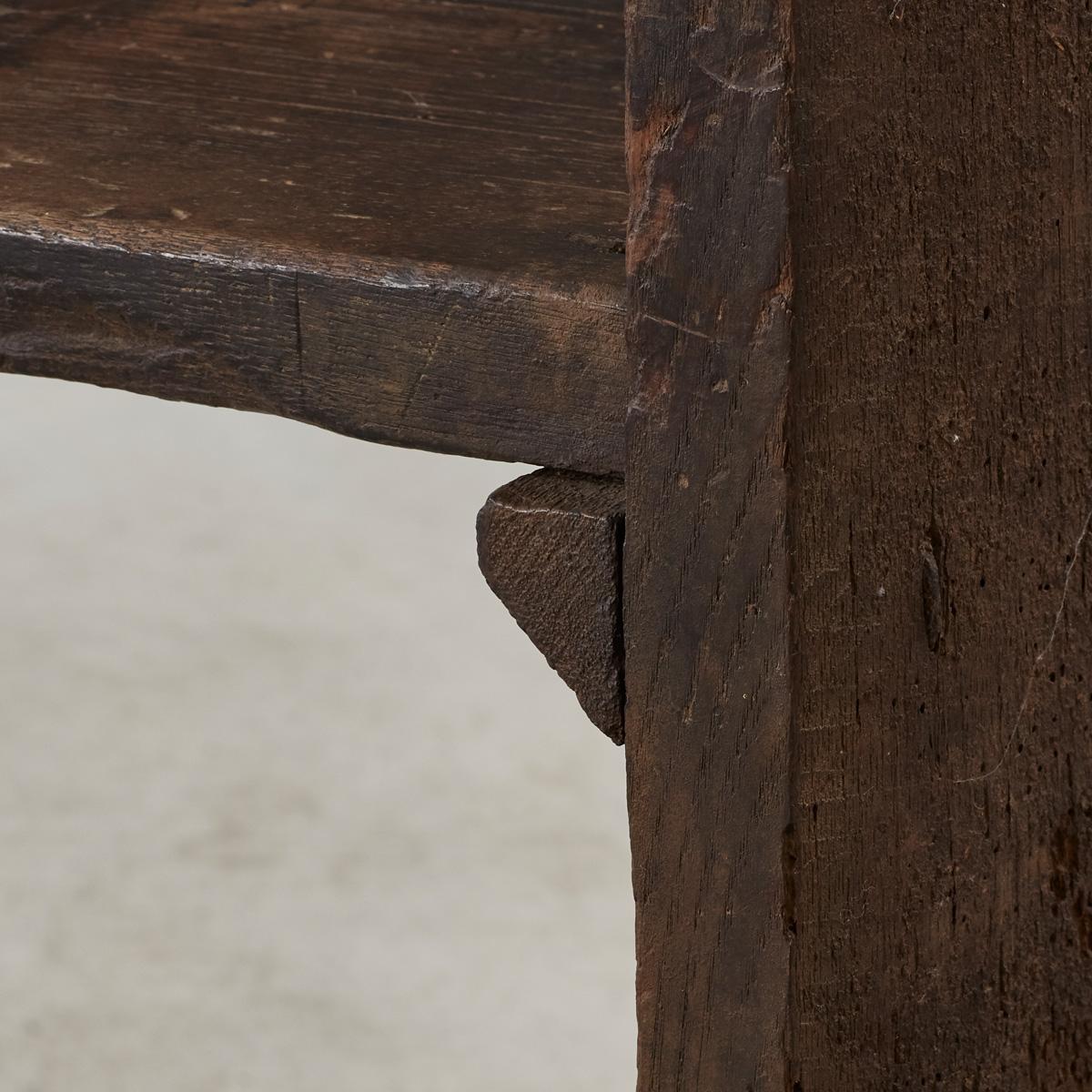 Seventeenth-Century Antique Rustic Bench from Galicia For Sale 6
