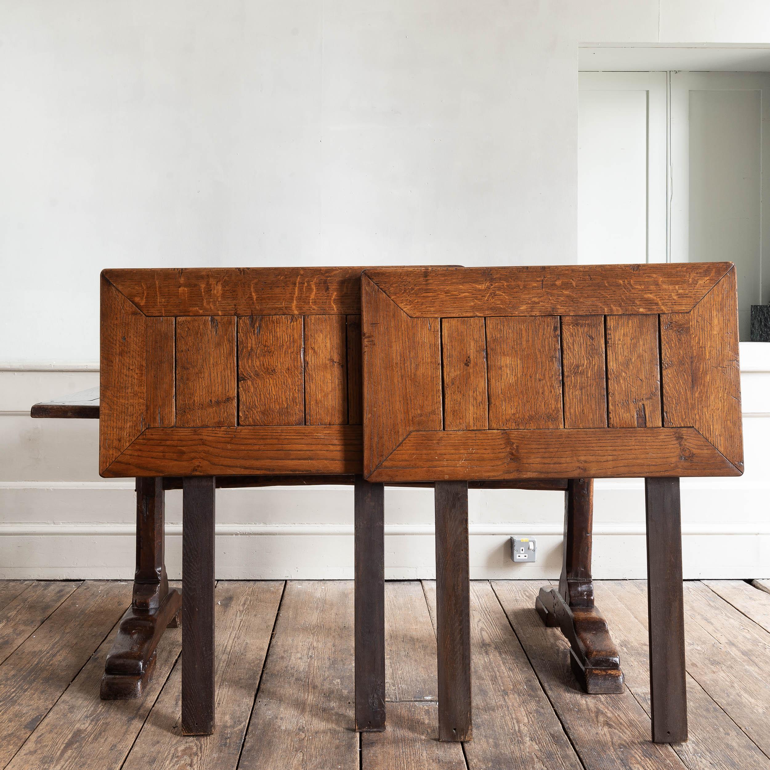 Seventeenth Century English Oak Joined Dining Table For Sale 14