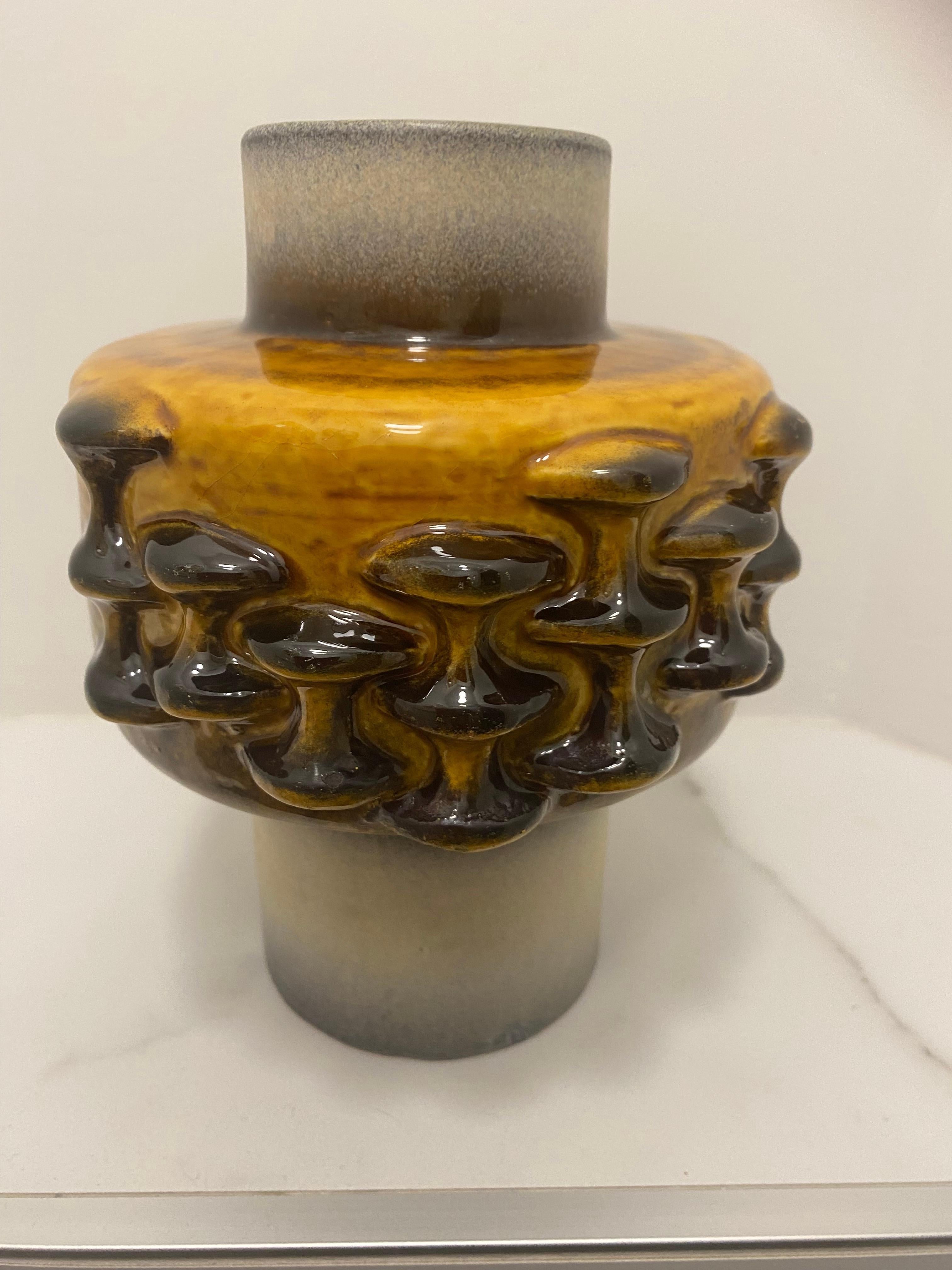 Mid-Century Modern Vase ruche des années 70 pour Carstens Keramik Allemagne en vente