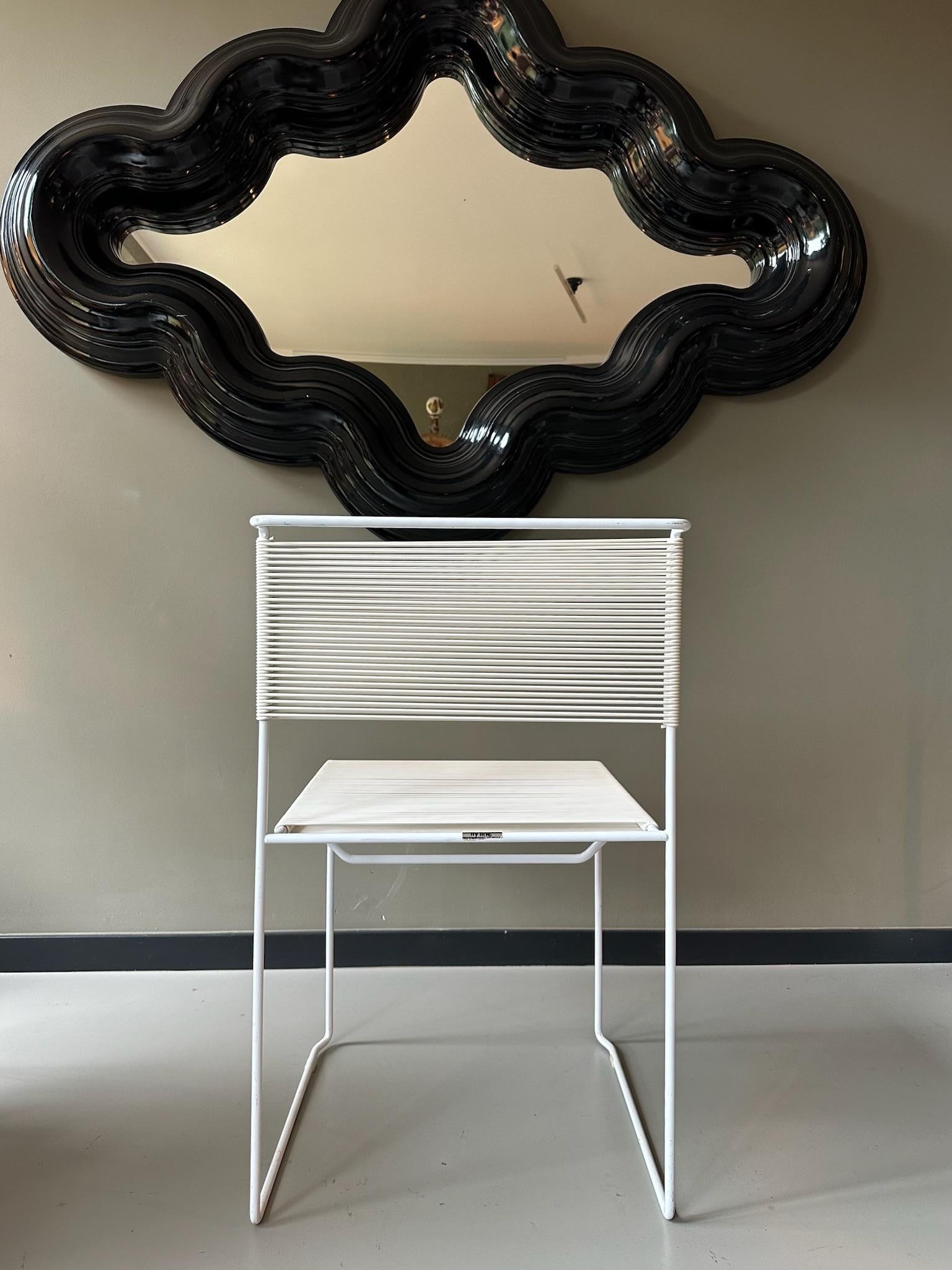 Post-Modern Seventies chair by Giandomenico Belotti spaghetti Fly line For Sale