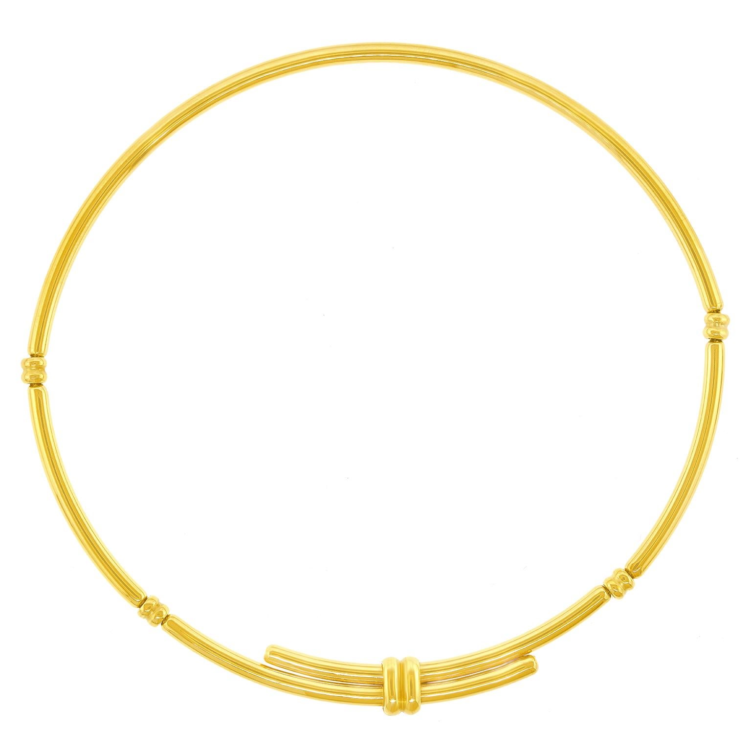 Siebziger Jahre Chaumet Gold Halskette im Zustand „Hervorragend“ im Angebot in Litchfield, CT
