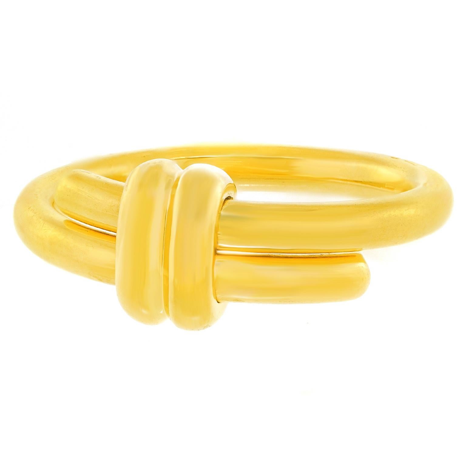 Seventies Chaumet Gold Ring In Excellent Condition For Sale In Litchfield, CT