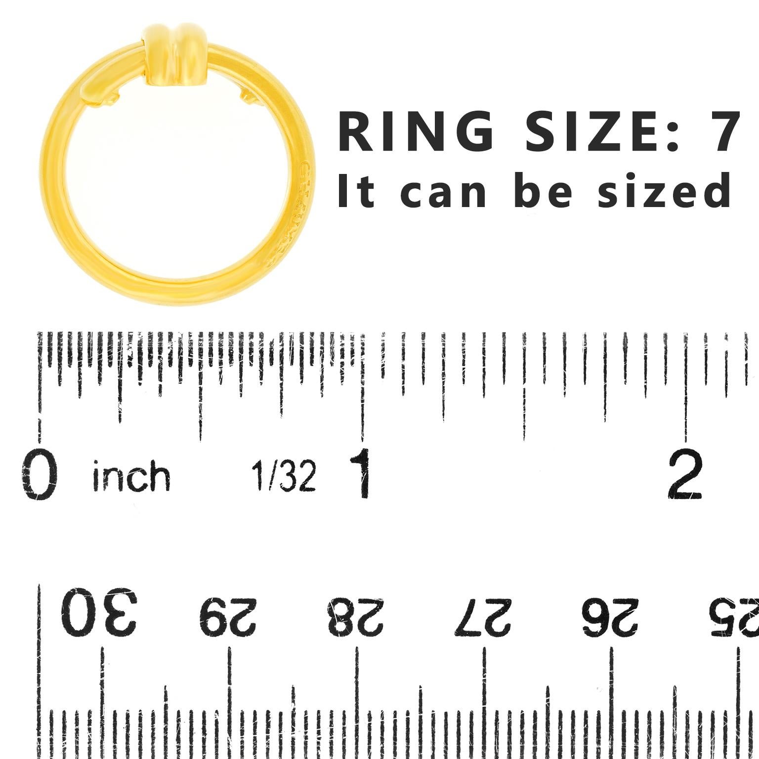 Seventies Chaumet Gold Ring For Sale 2
