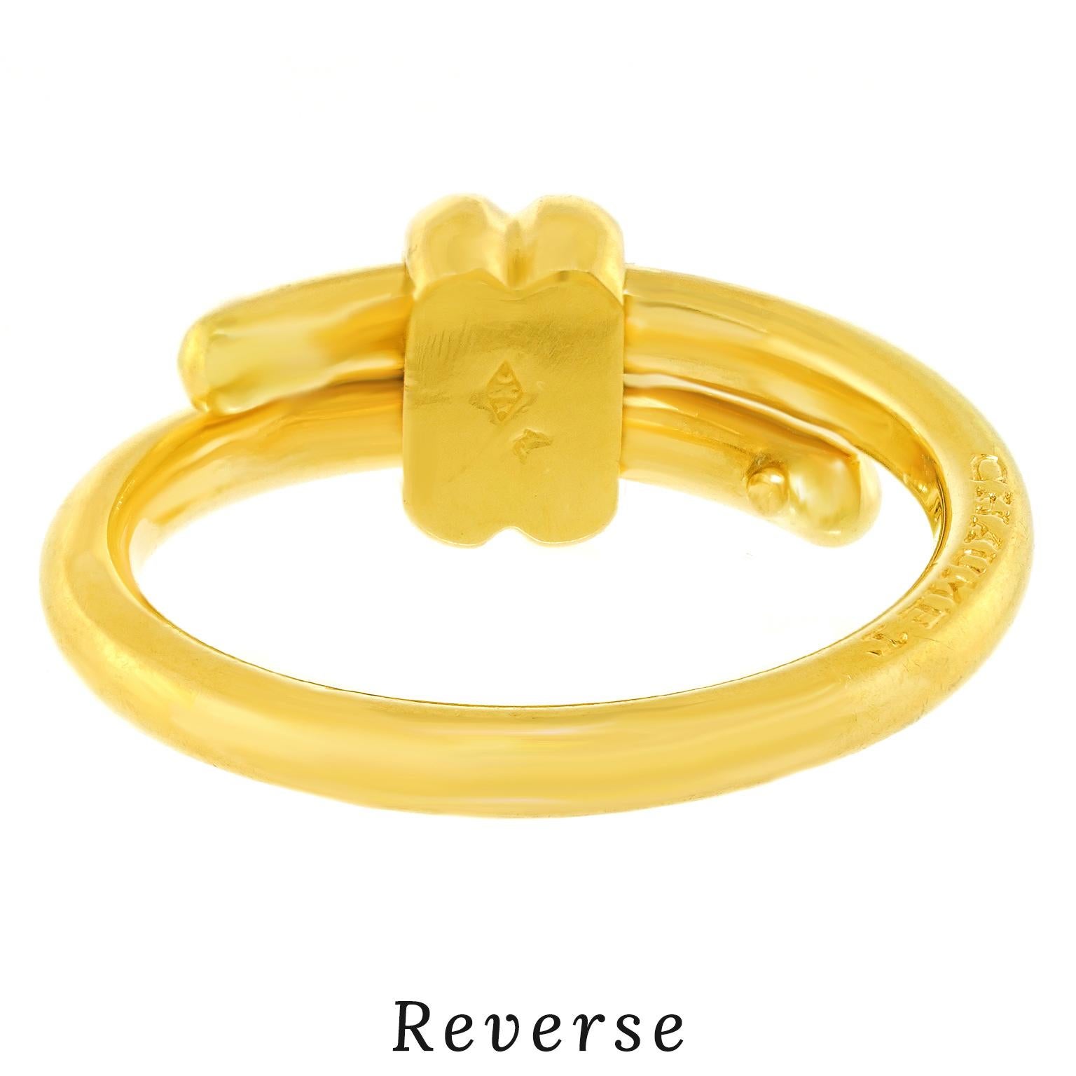 Seventies Chaumet Gold Ring For Sale 5