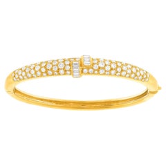 Bangle con diamanti anni '70 francese