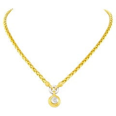 Seventies Diamond Drop Necklace