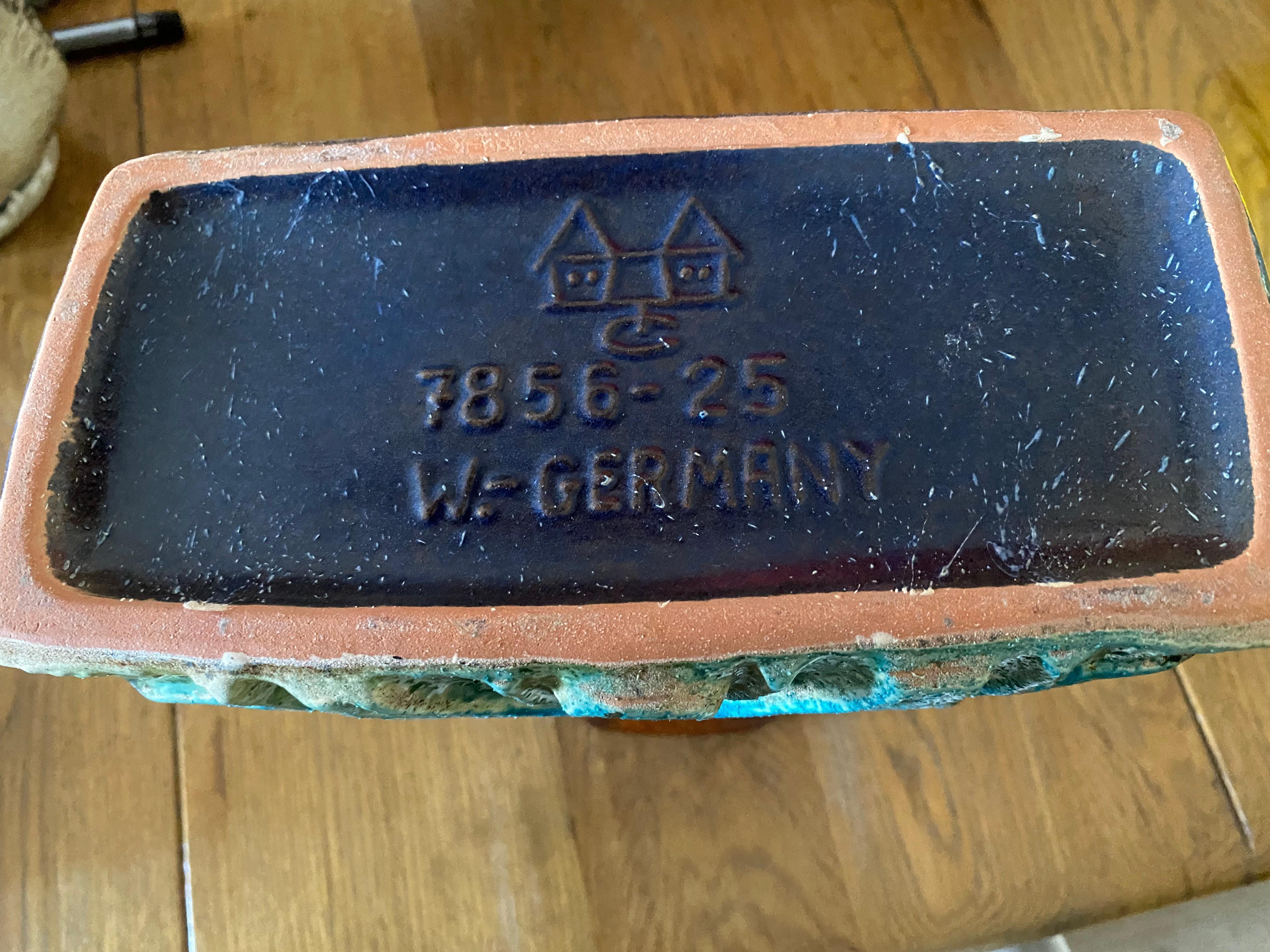 Vaso di lava grassa degli anni Settanta di Dieter Peter per Carstens Keramik Germania in vendita 3