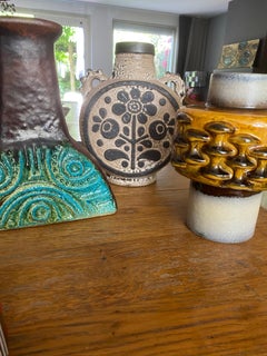 Siebziger Jahre Fette Lava-Vase von Dieter Peter für Carstens Keramik Deutschland