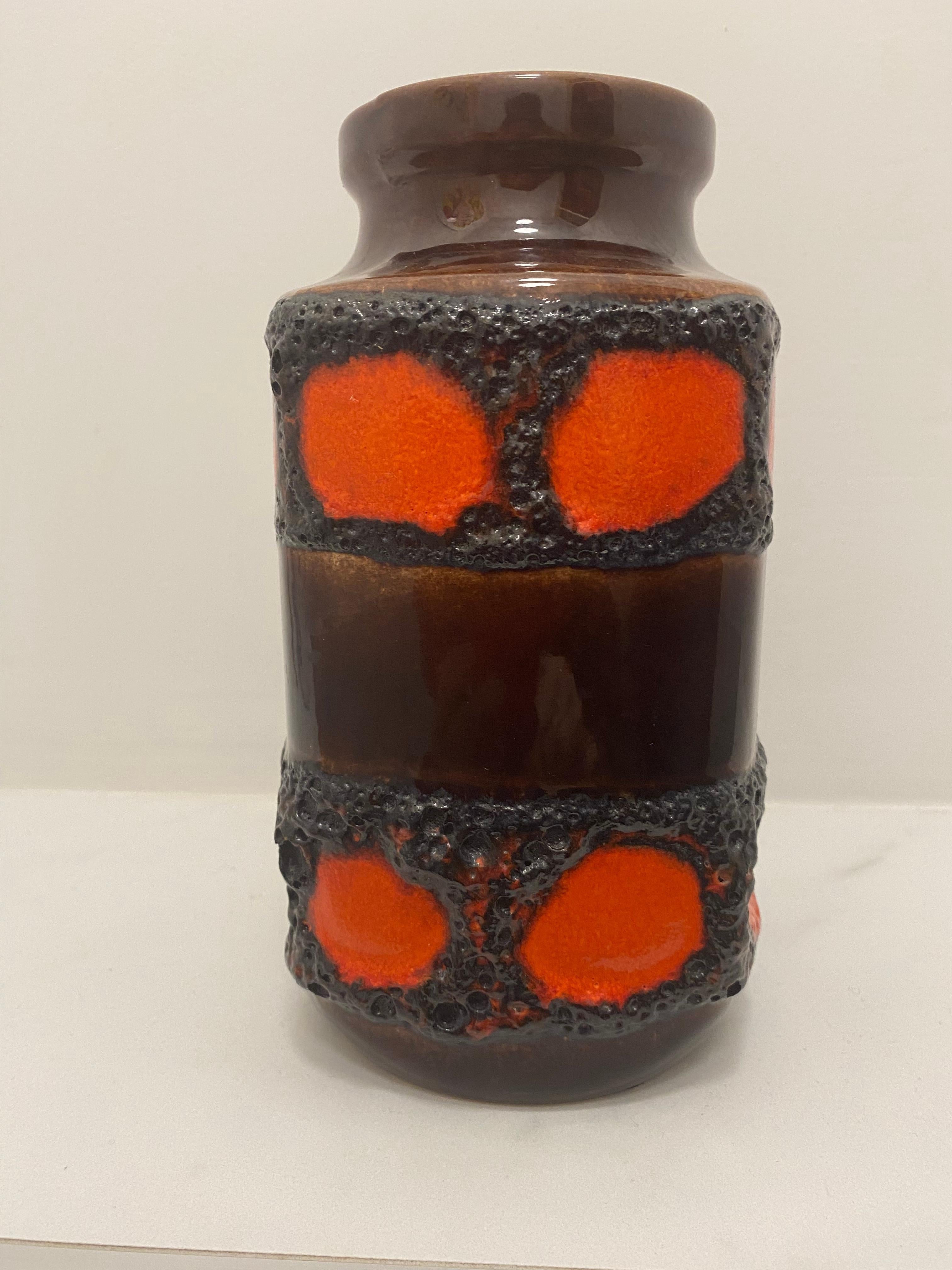 Space Age Vaso di lava grassa degli anni Settanta di Scheurich Keramik Germania in vendita
