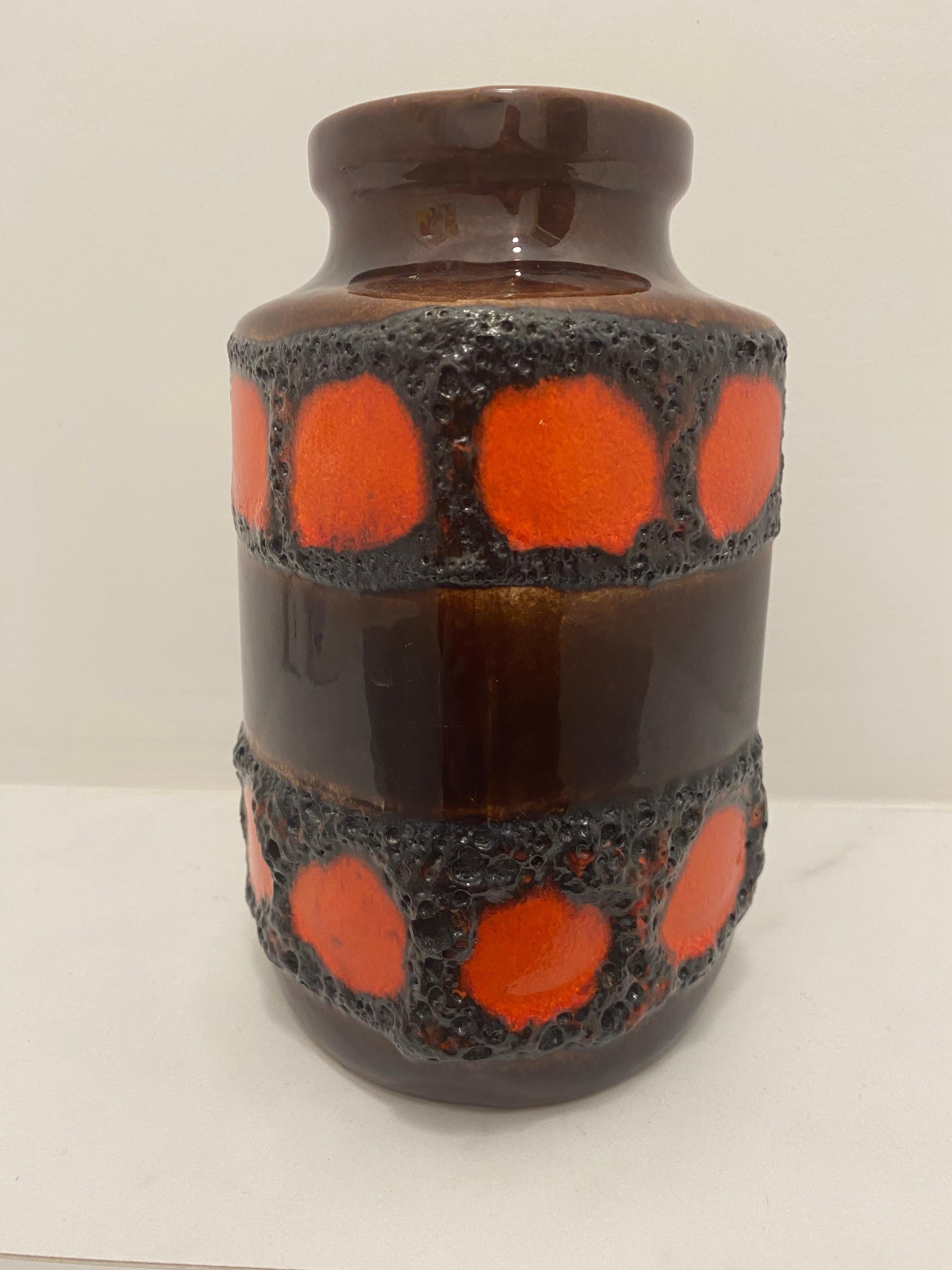 Tedesco Vaso di lava grassa degli anni Settanta di Scheurich Keramik Germania in vendita
