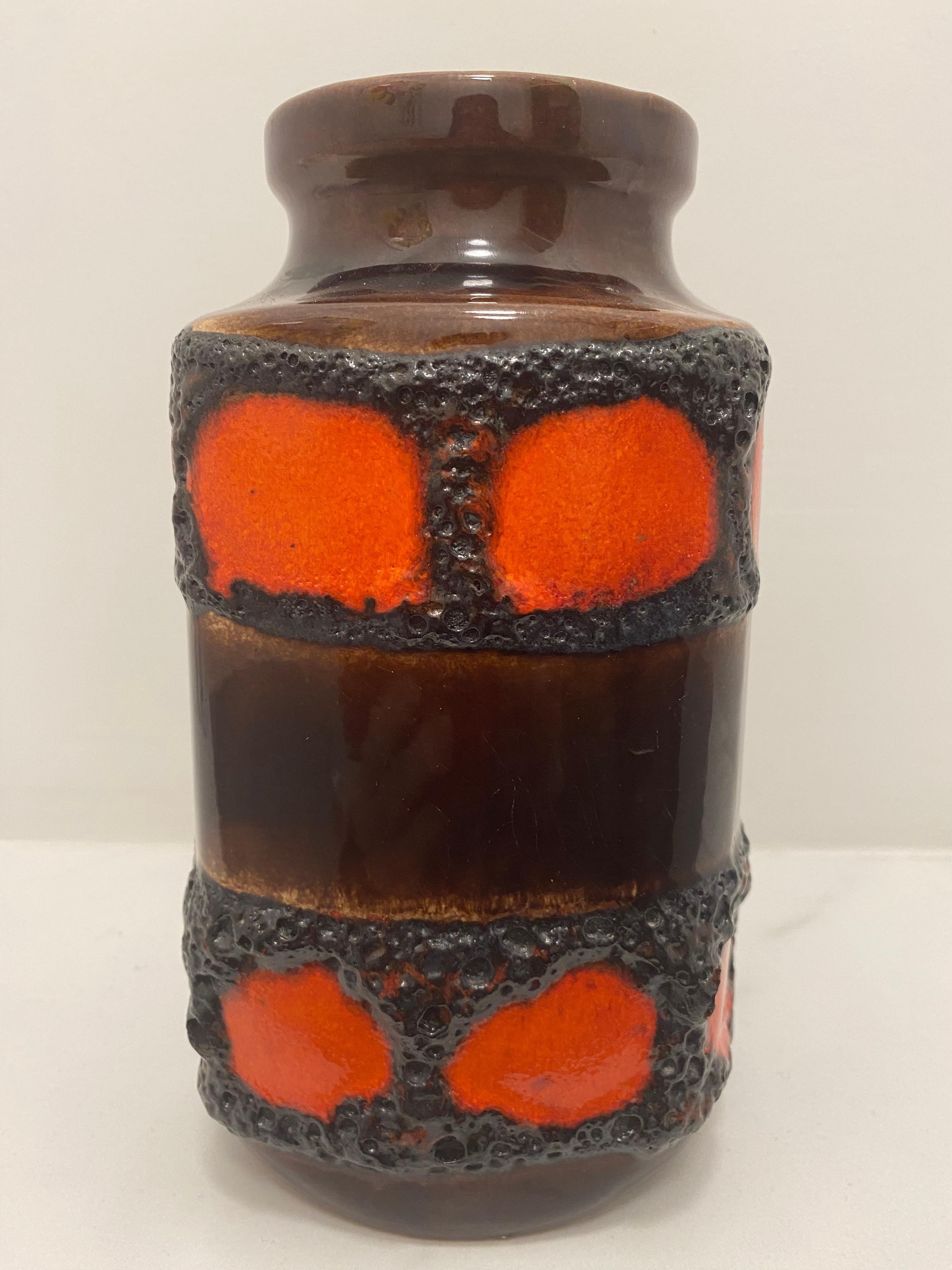 Vaso di lava grassa degli anni Settanta di Scheurich Keramik Germania In condizioni buone in vendita a Waddinxveen, ZH