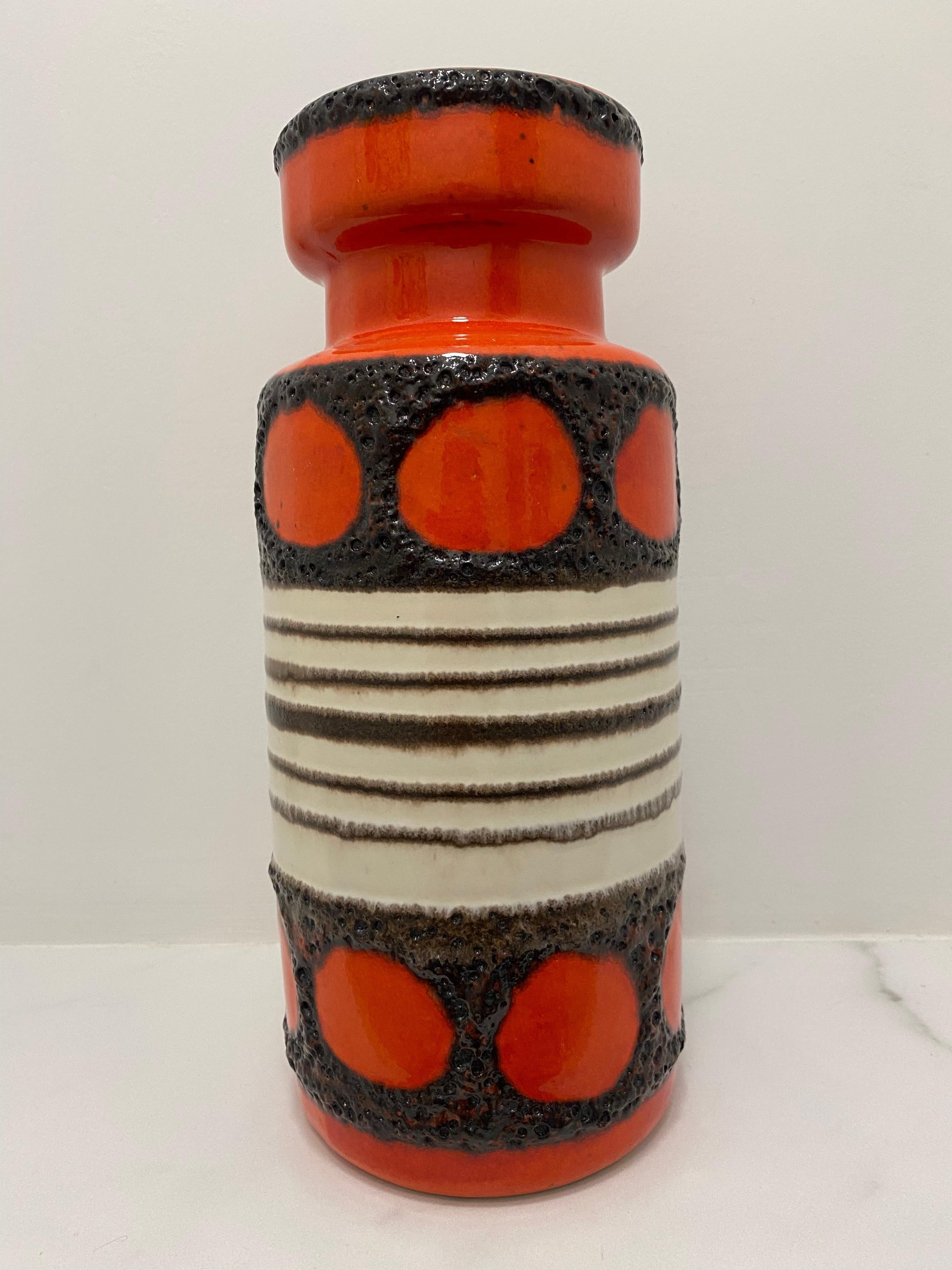Ceramic Seventies Fat Lava Vase by Scheurich Keramik Germany  For Sale
