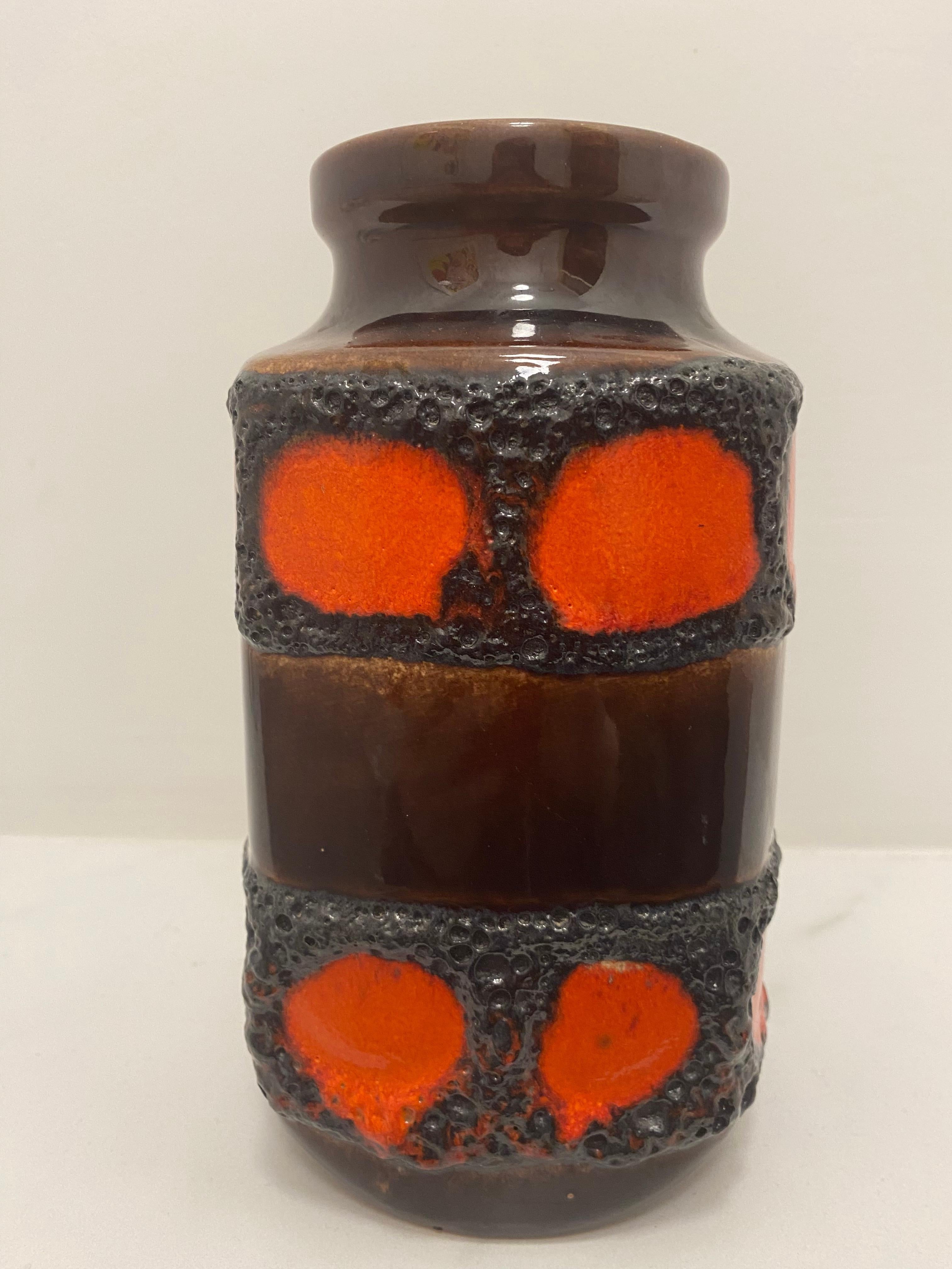 Fine XX secolo Vaso di lava grassa degli anni Settanta di Scheurich Keramik Germania in vendita