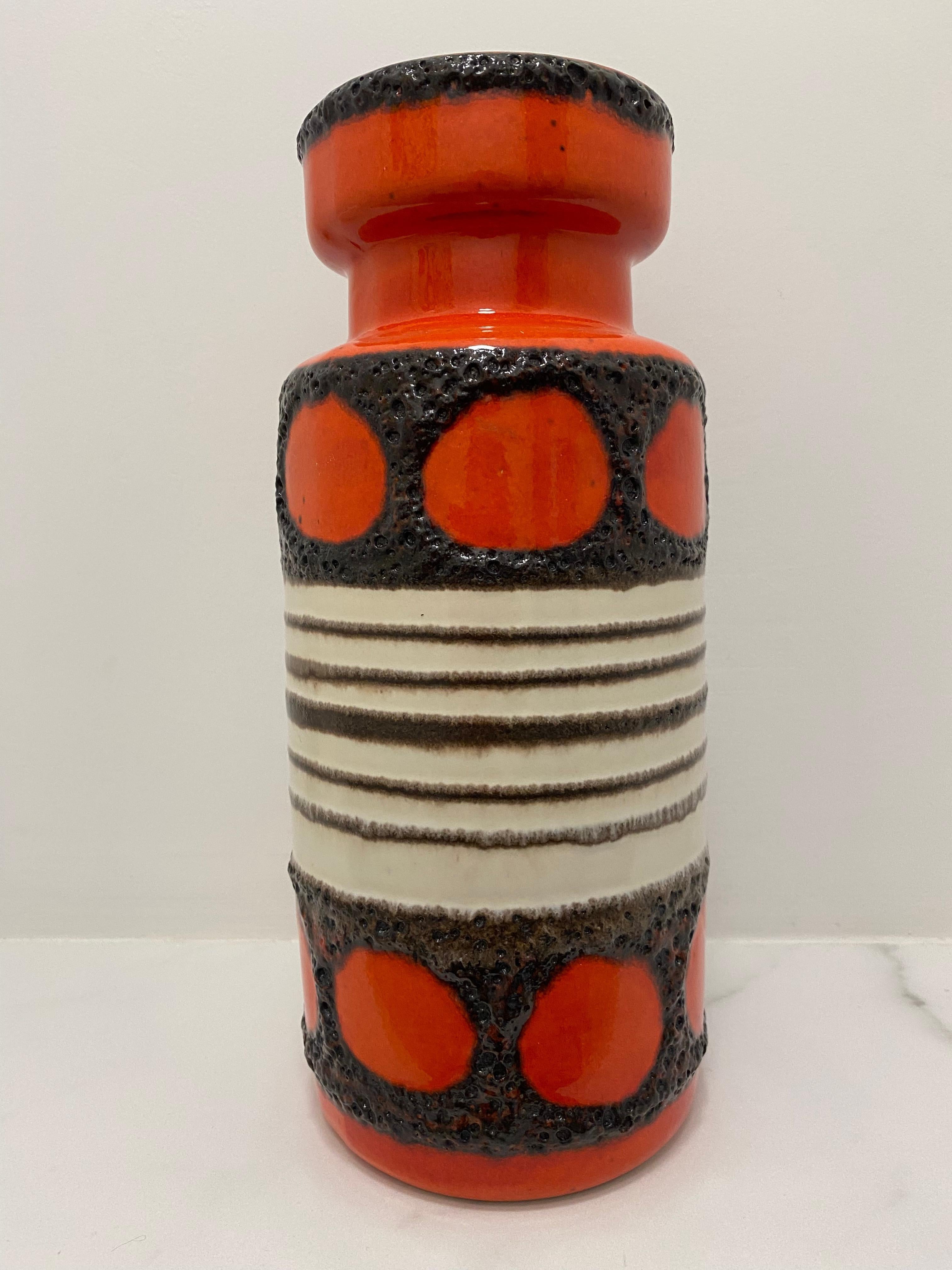 Seventies Fat Lava Vase by Scheurich Keramik Germany  For Sale 1