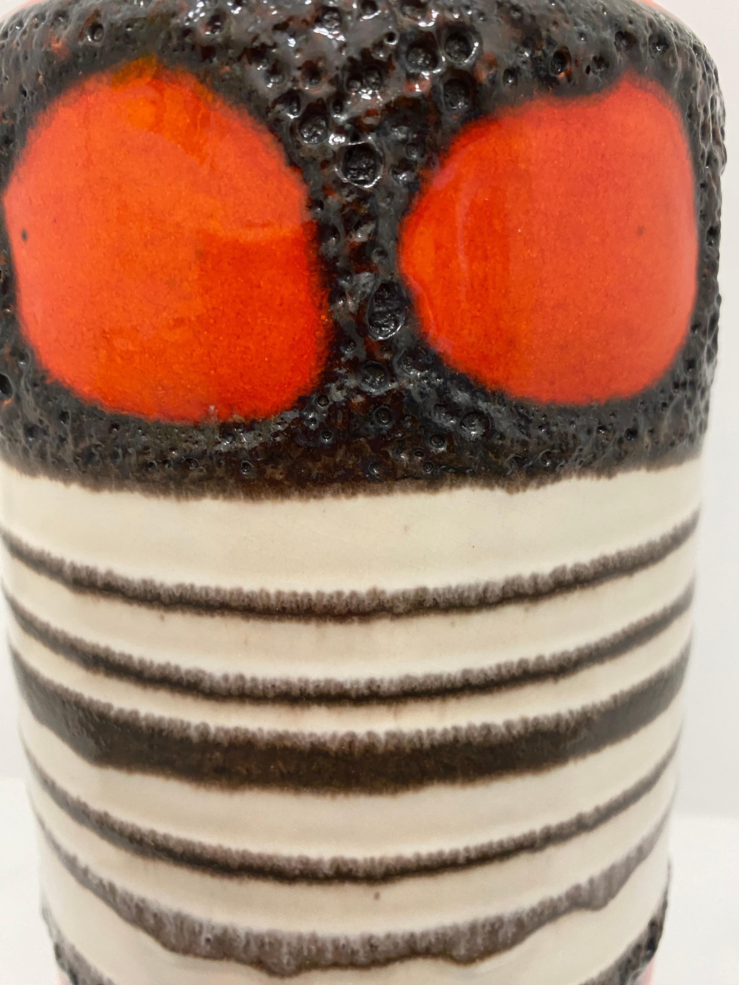Seventies Fat Lava Vase by Scheurich Keramik Germany  For Sale 2
