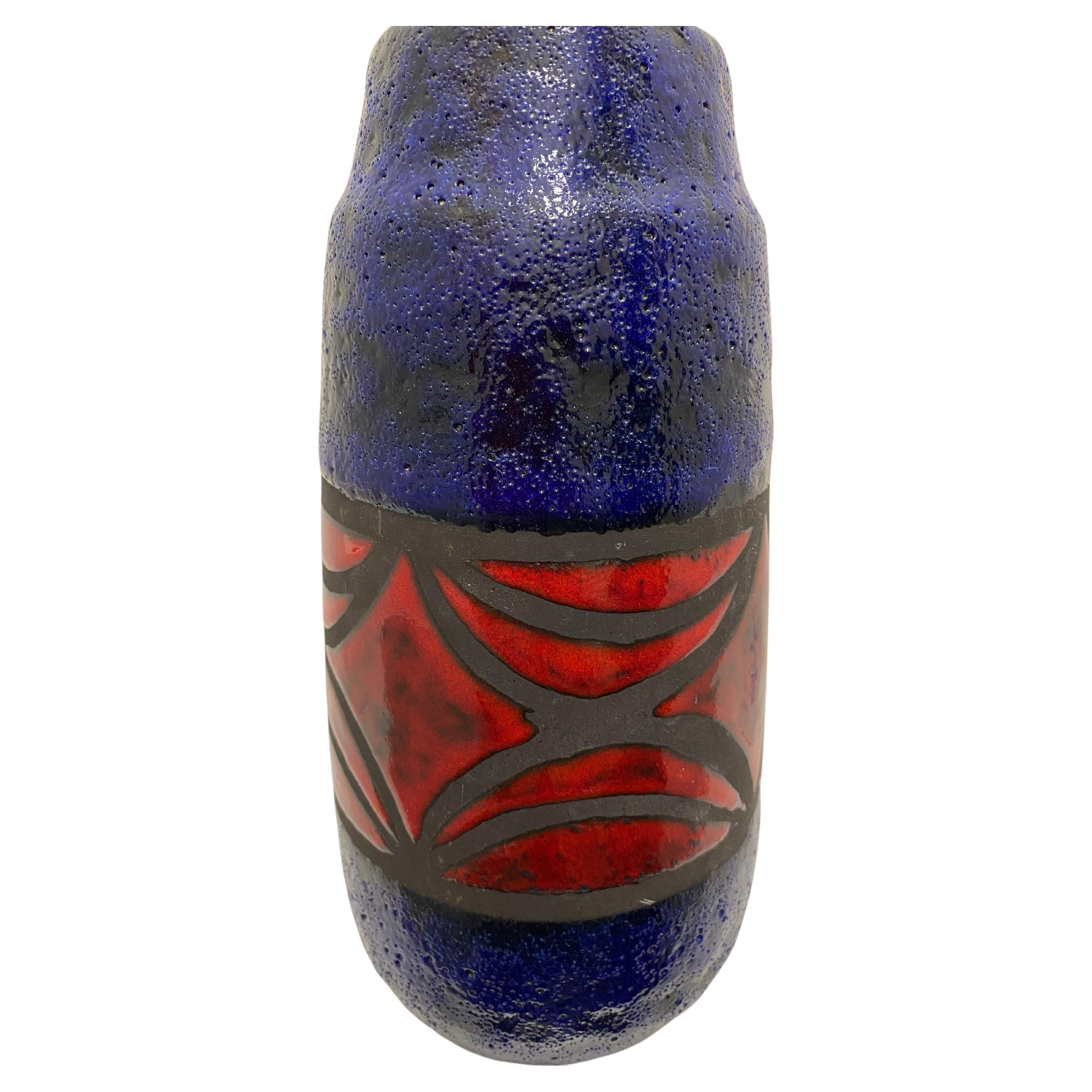 Seventies Fat Lava Vase by Scheurich Keramik Germany  For Sale