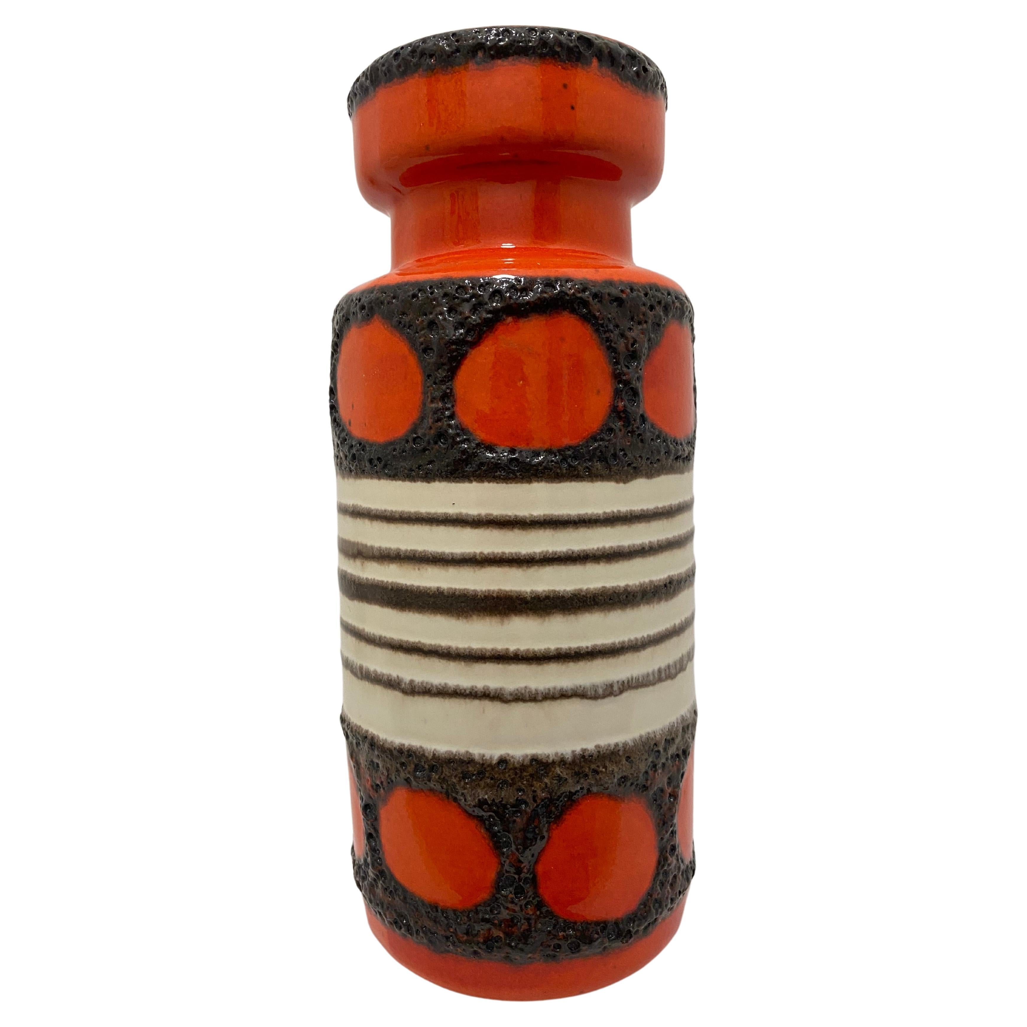 Seventies Fat Lava Vase by Scheurich Keramik Germany  For Sale