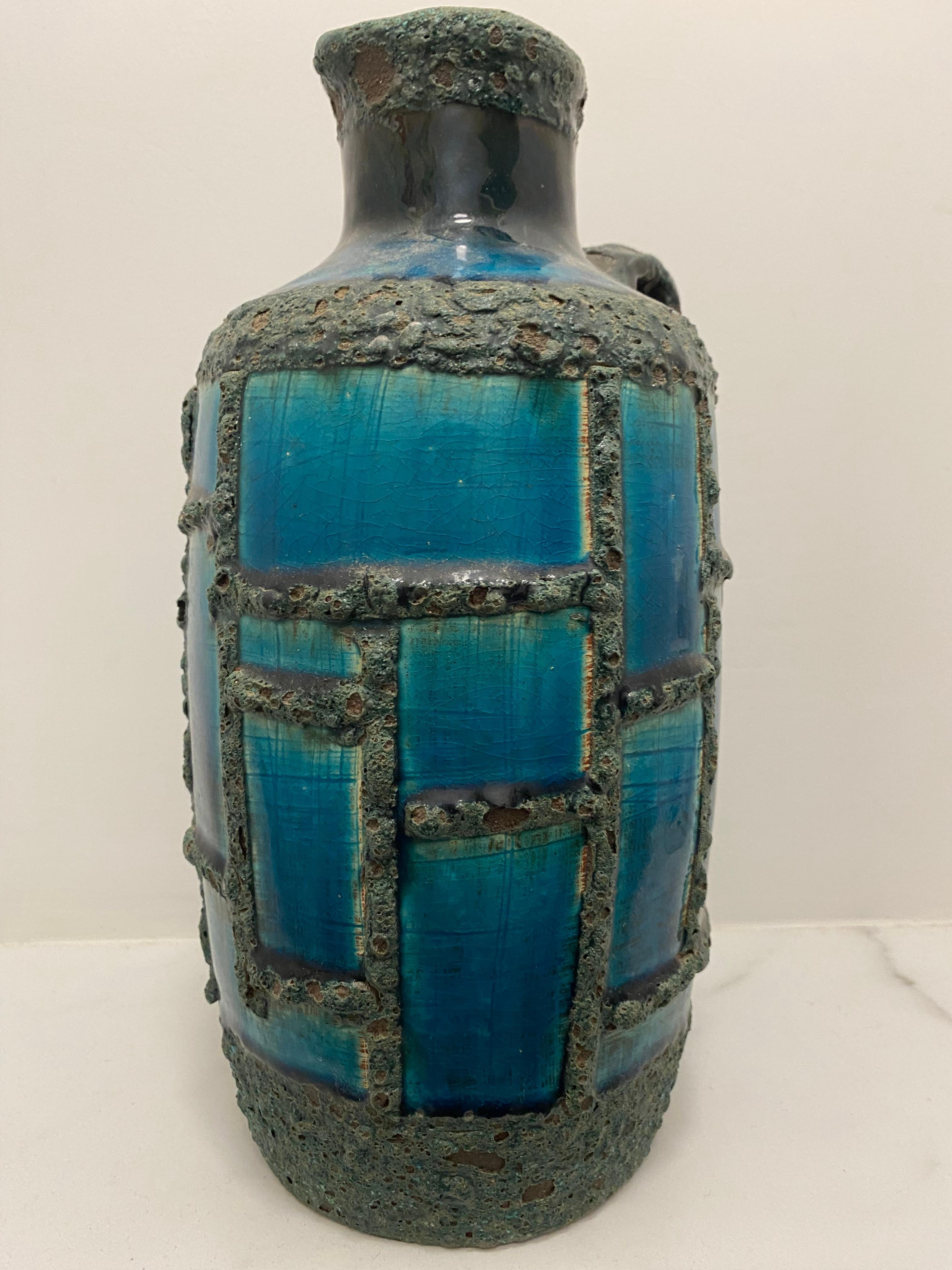 Jarrón de Lava Gorda de los años 70 diseño Costa de Ruscha Alemania Alemán en venta