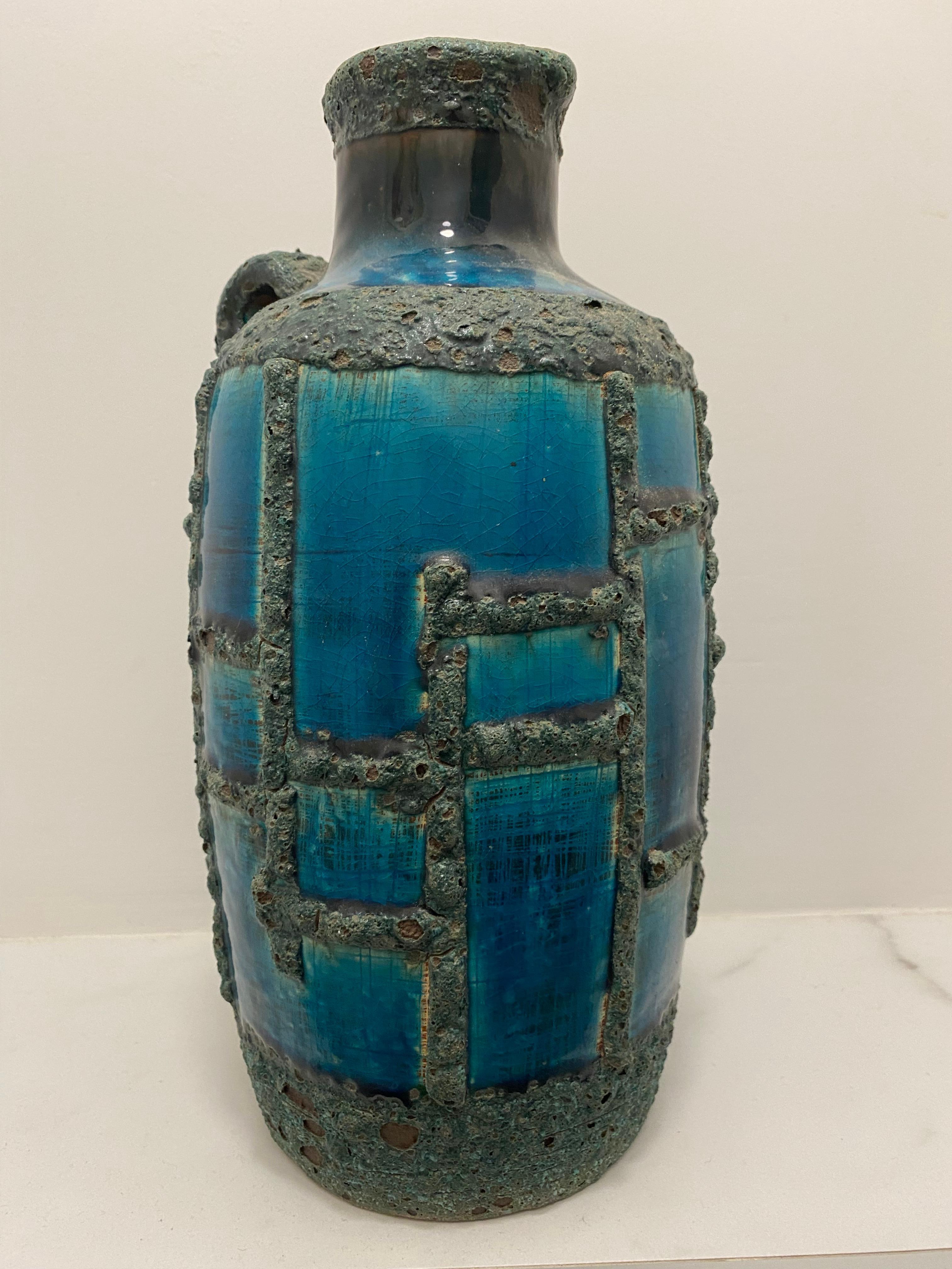 Jarrón de Lava Gorda de los años 70 diseño Costa de Ruscha Alemania en Bueno estado para la venta en Waddinxveen, ZH